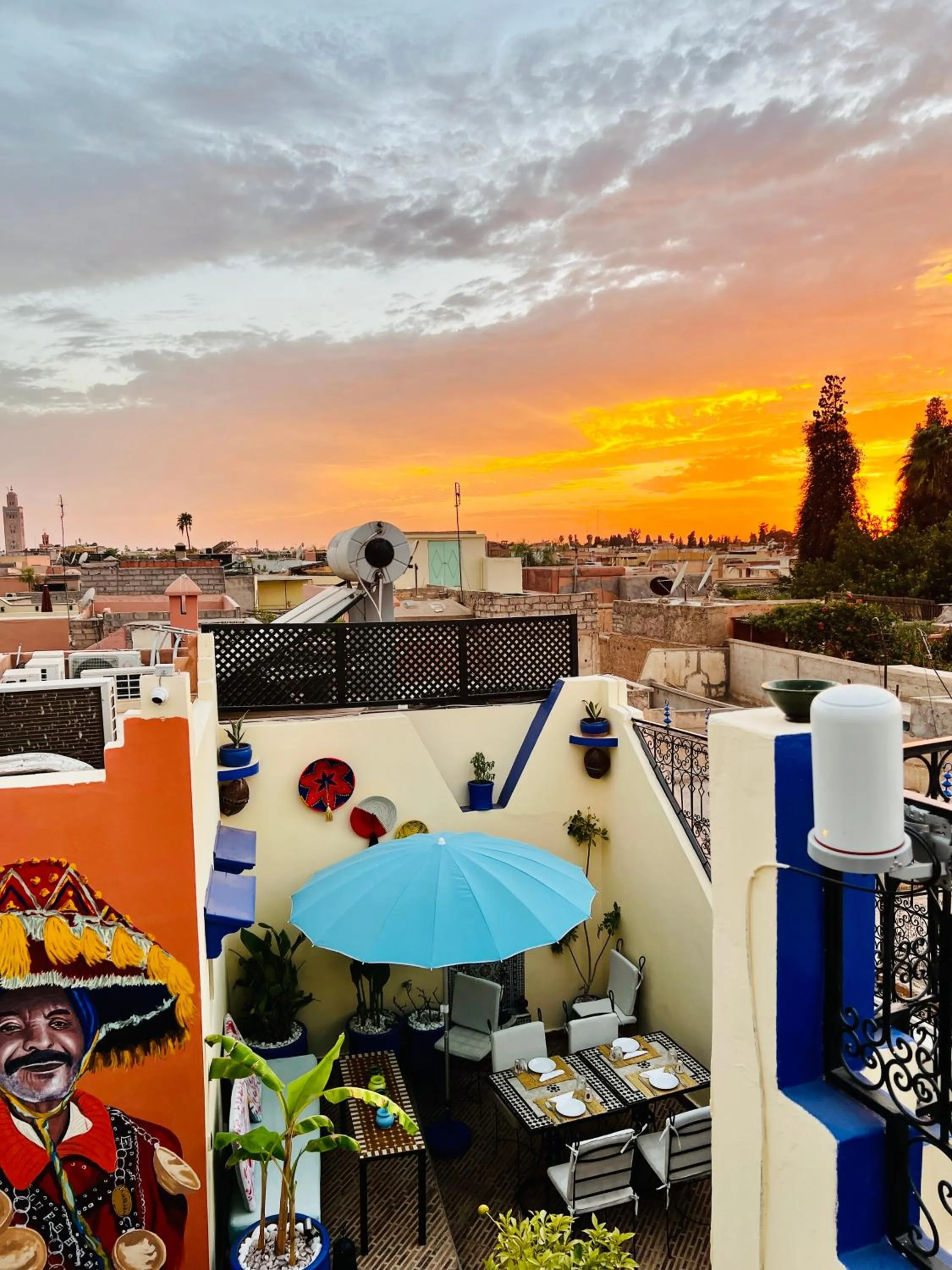 View (from property/room) in Riad Eva