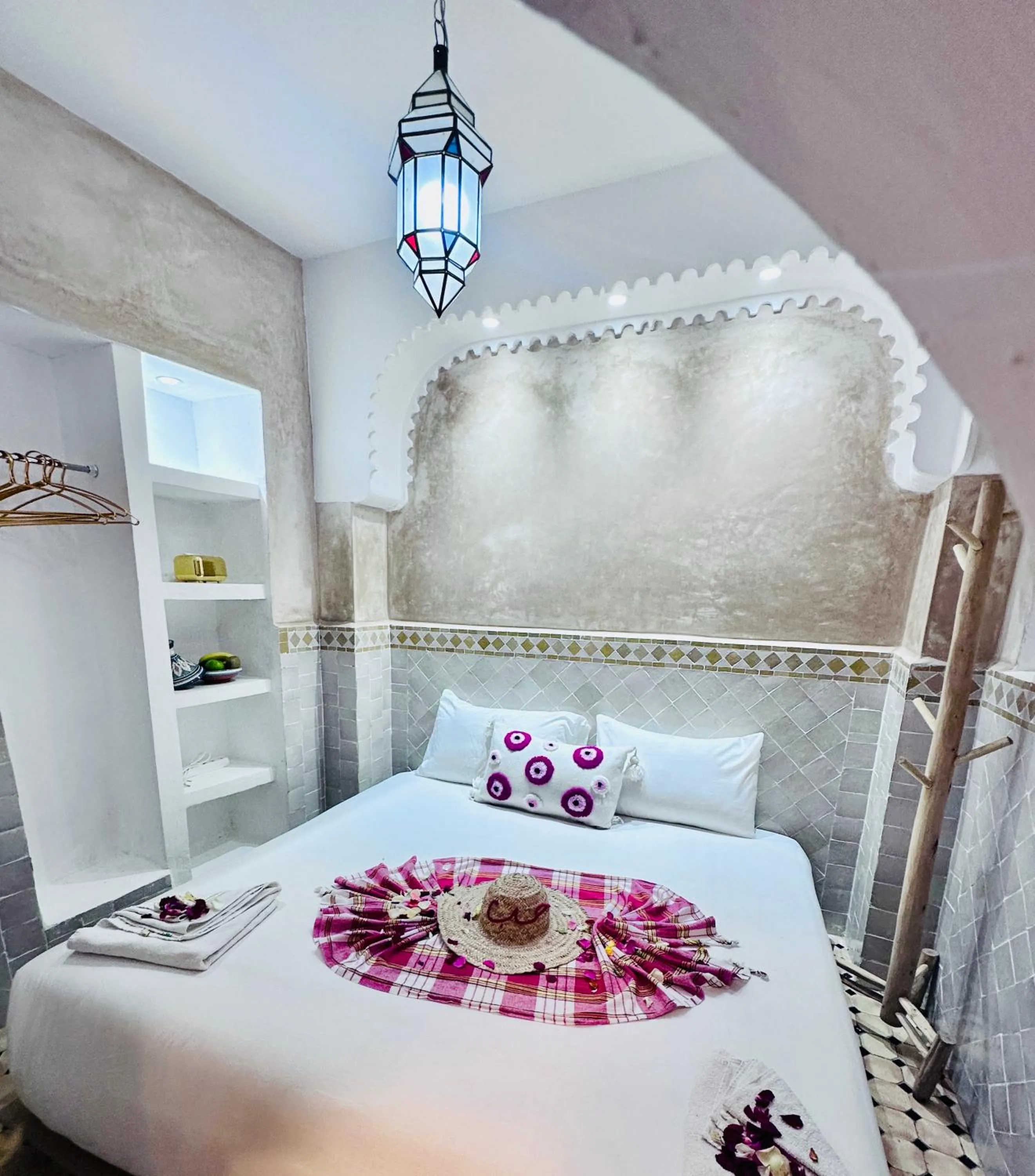 Bed in Riad Eva