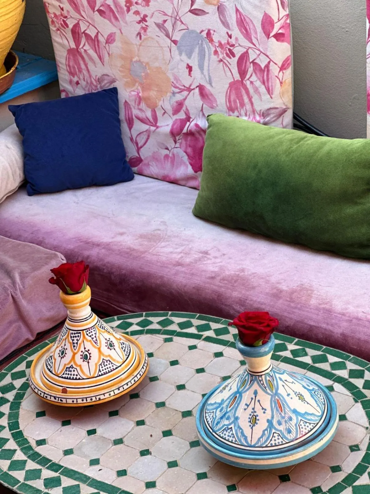 Bed in Riad Eva