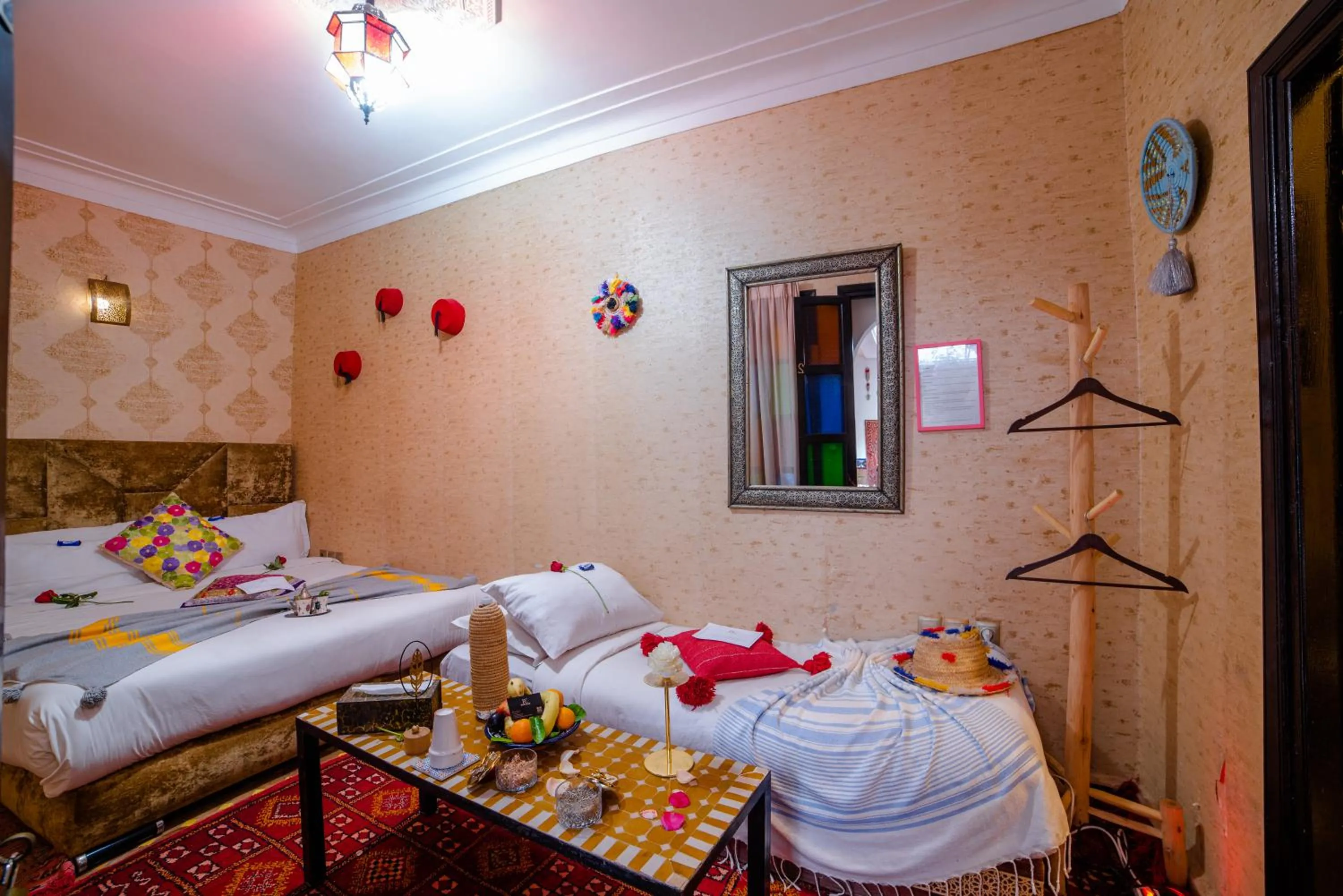 Bed in Riad Eva