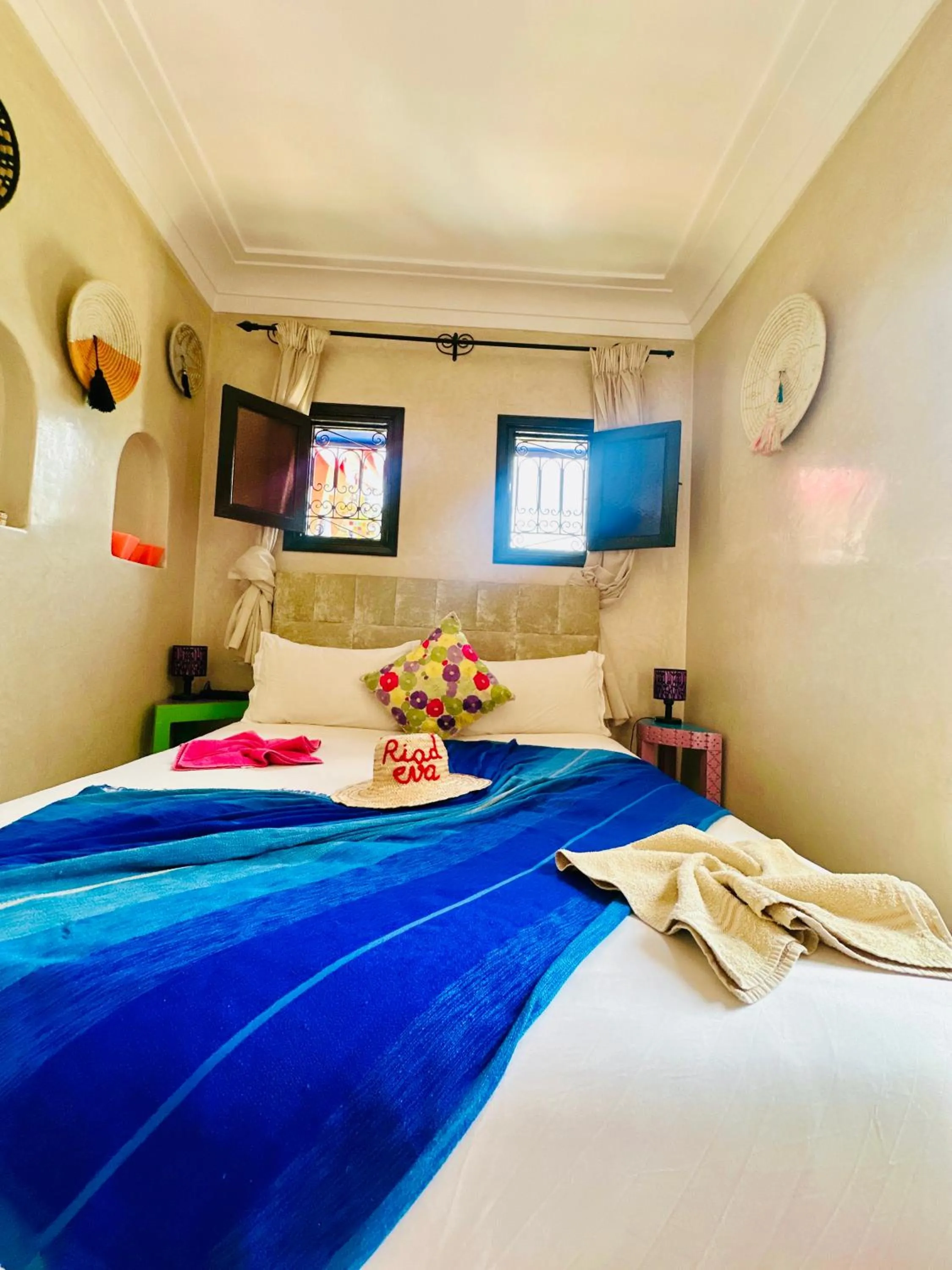 Bed in Riad Eva
