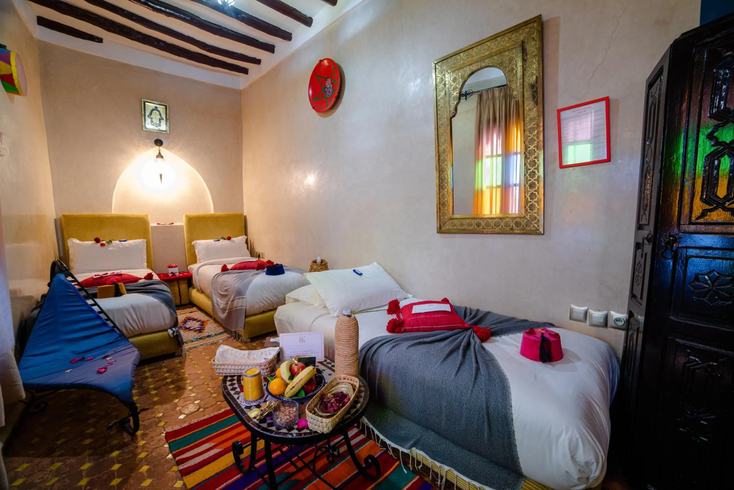 Bed in Riad Eva