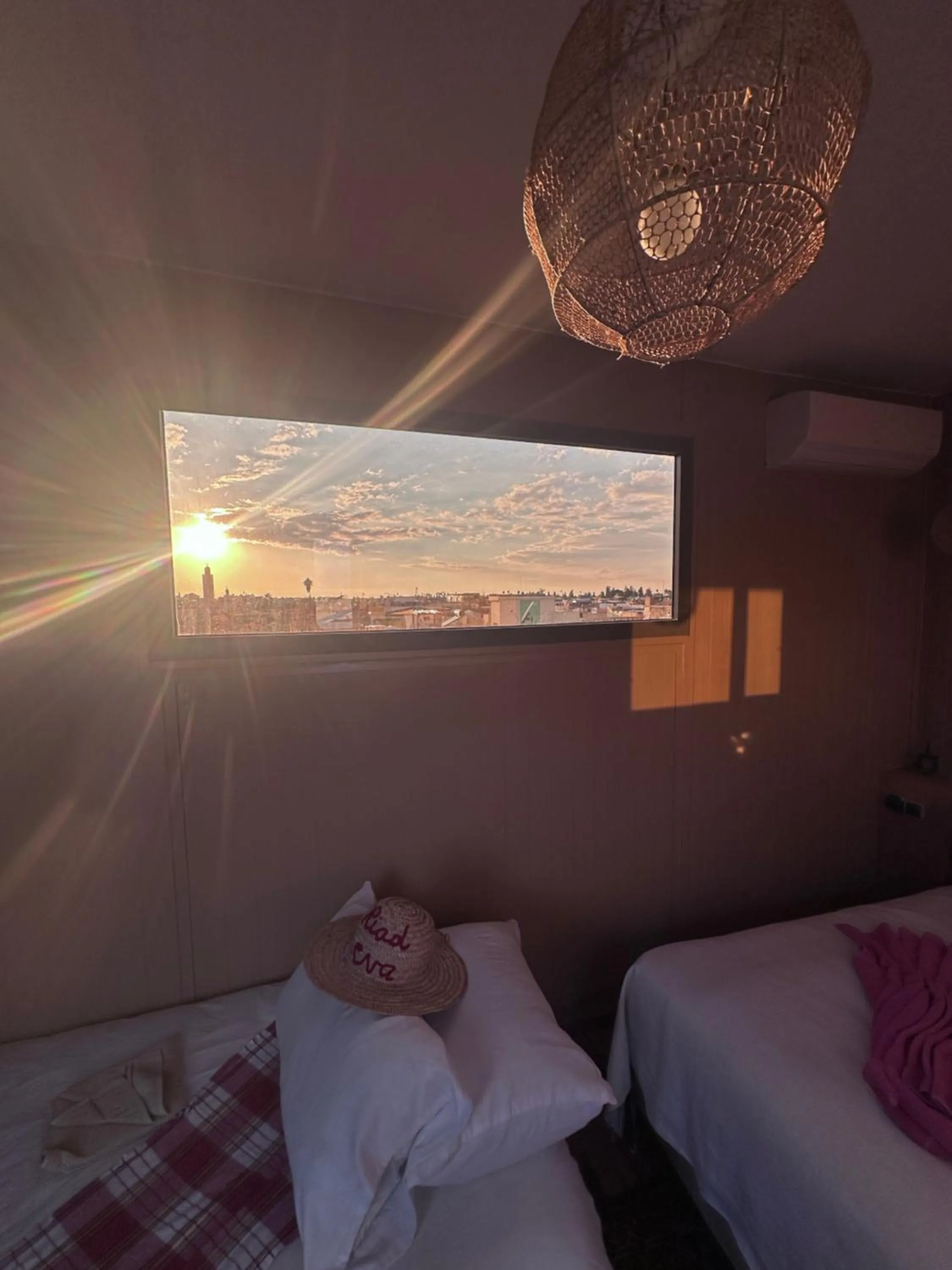 Bed in Riad Eva