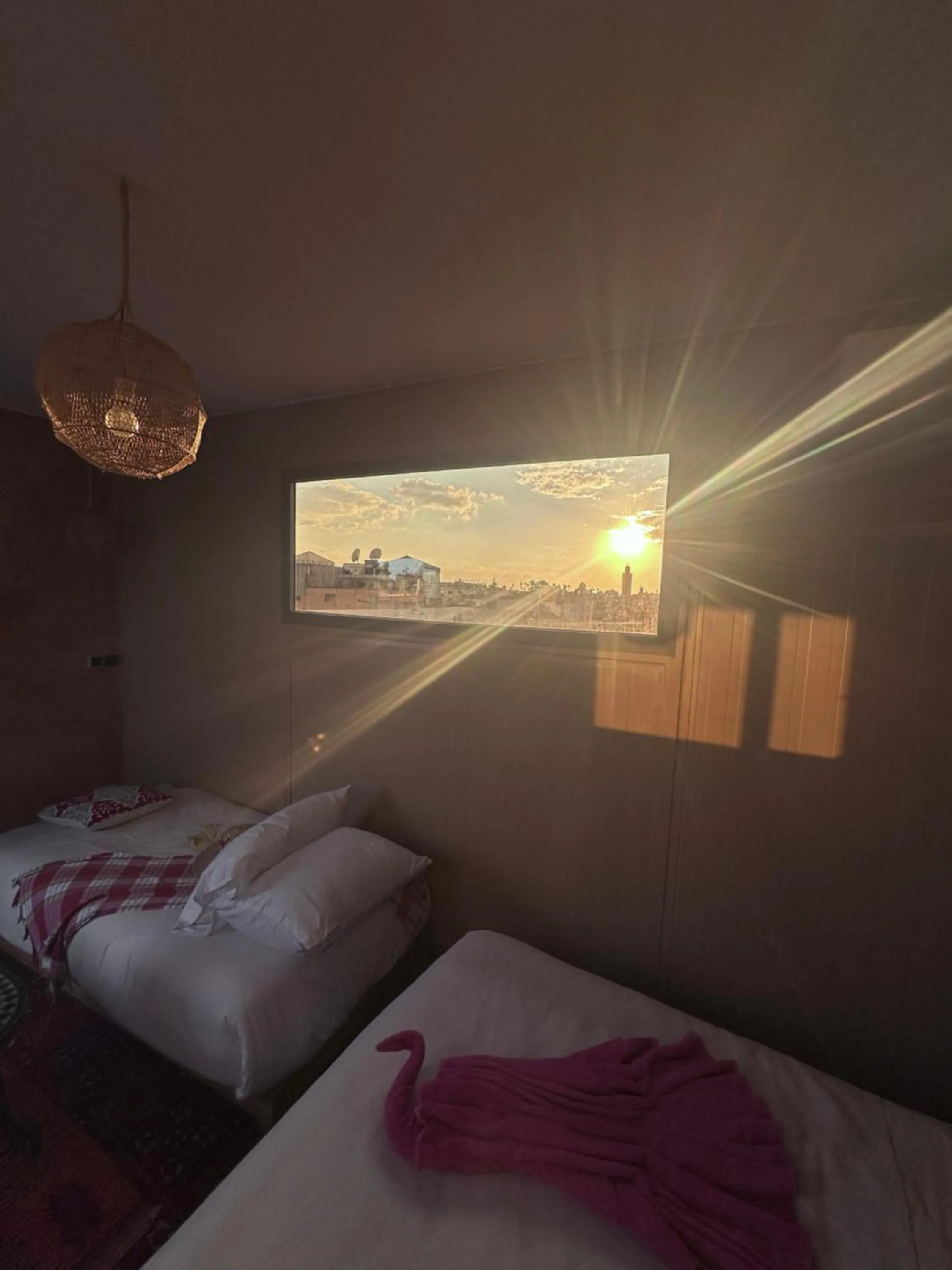 Bed in Riad Eva