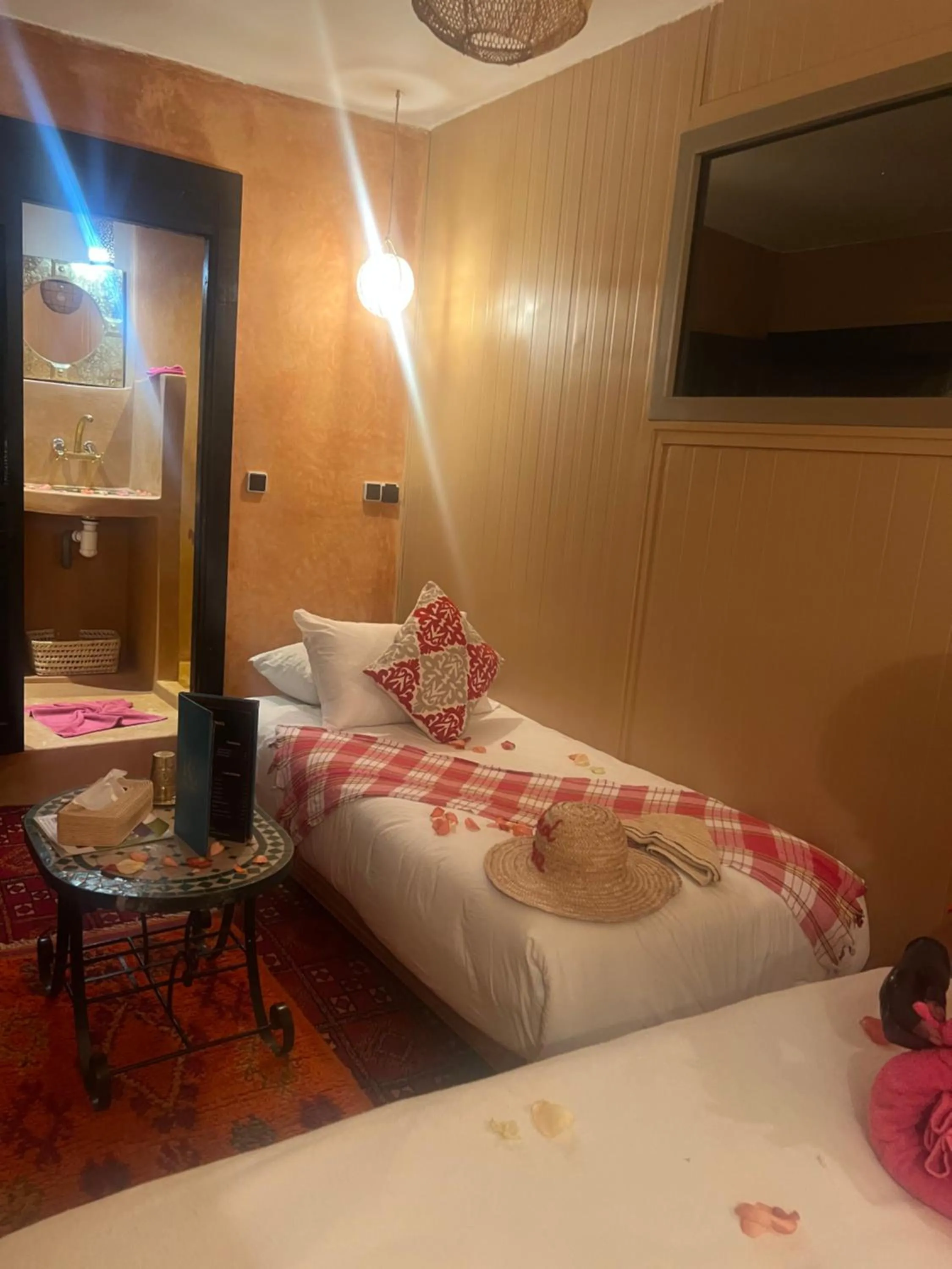 Bed in Riad Eva