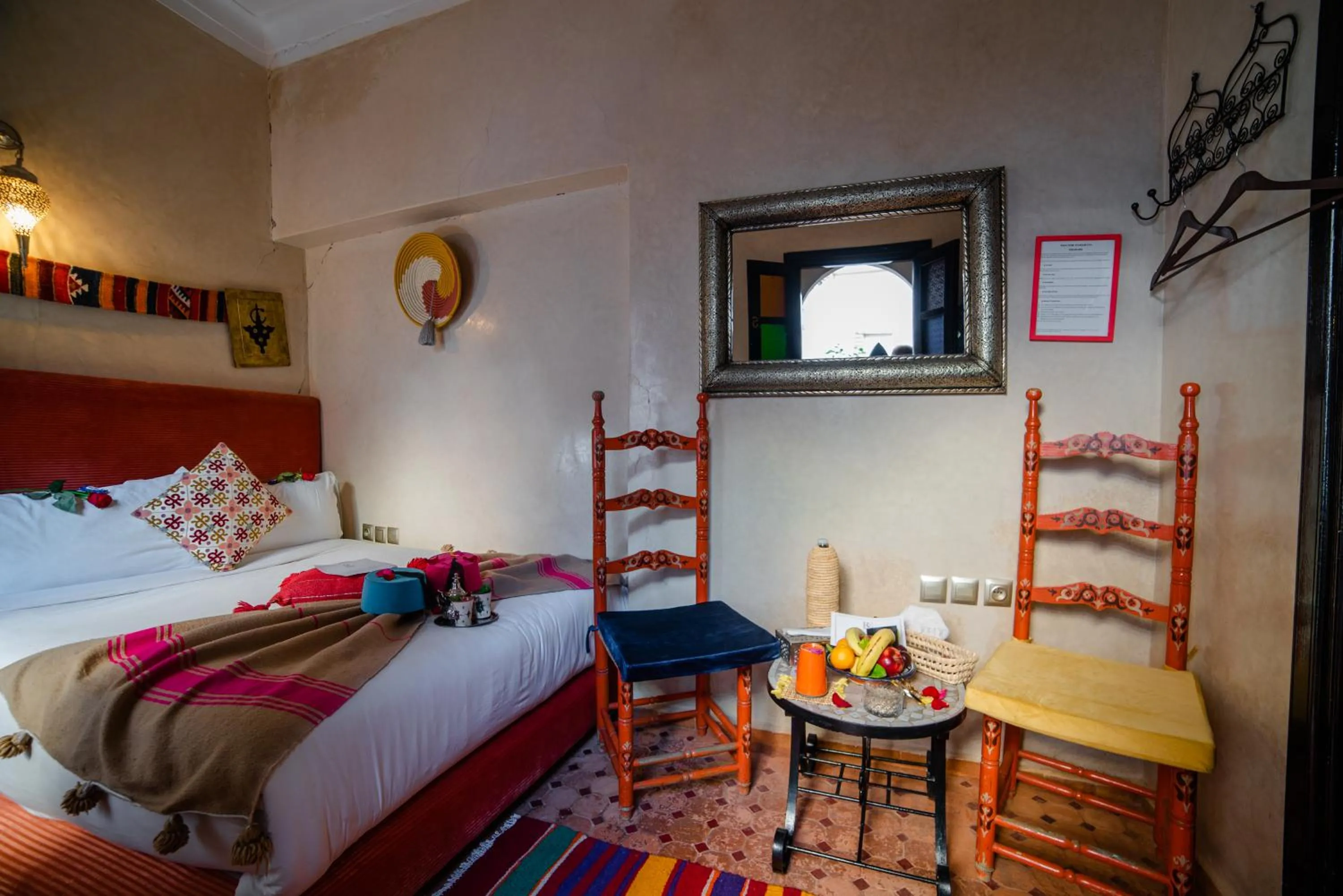 Bed in Riad Eva