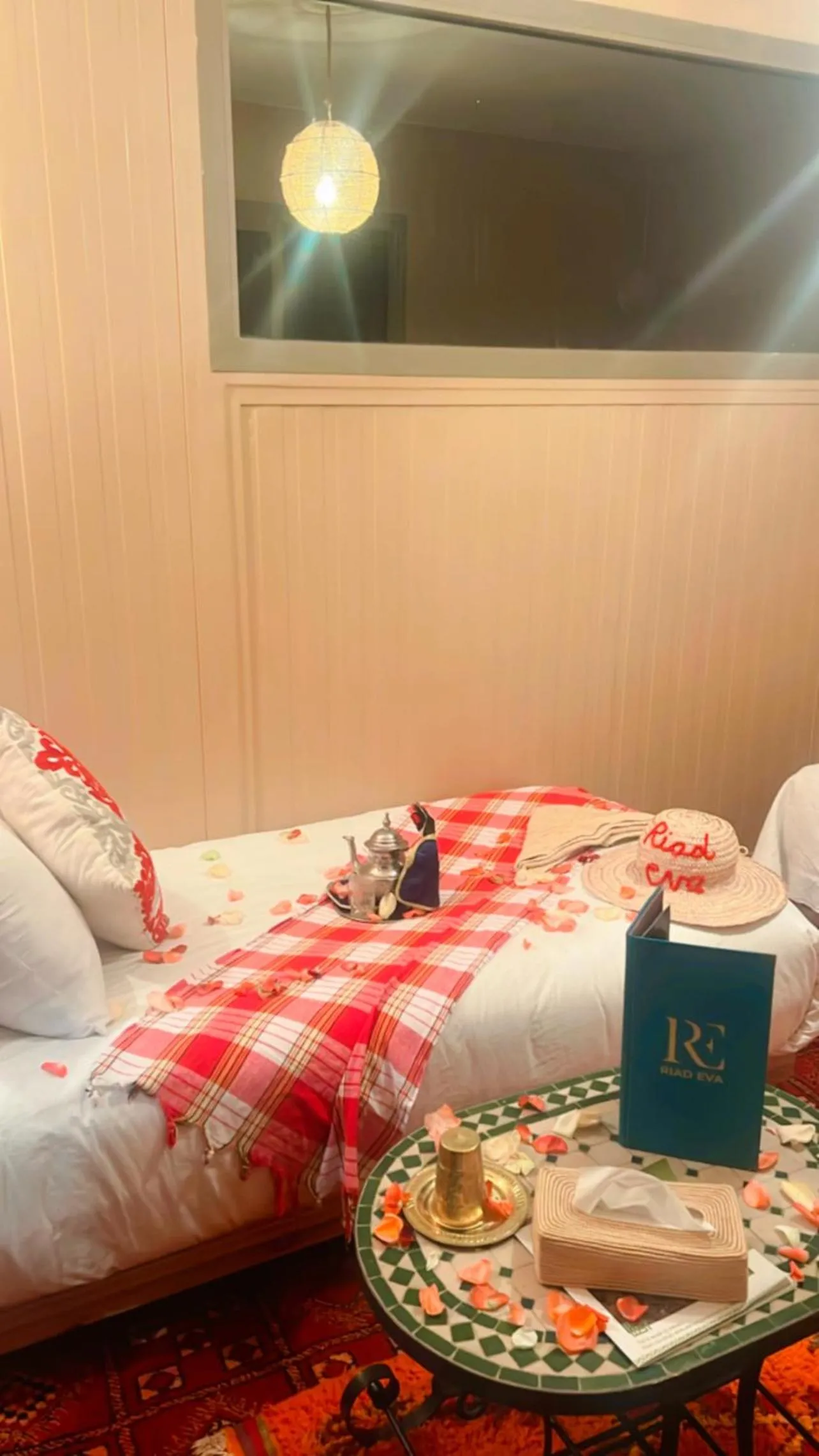 Bed in Riad Eva