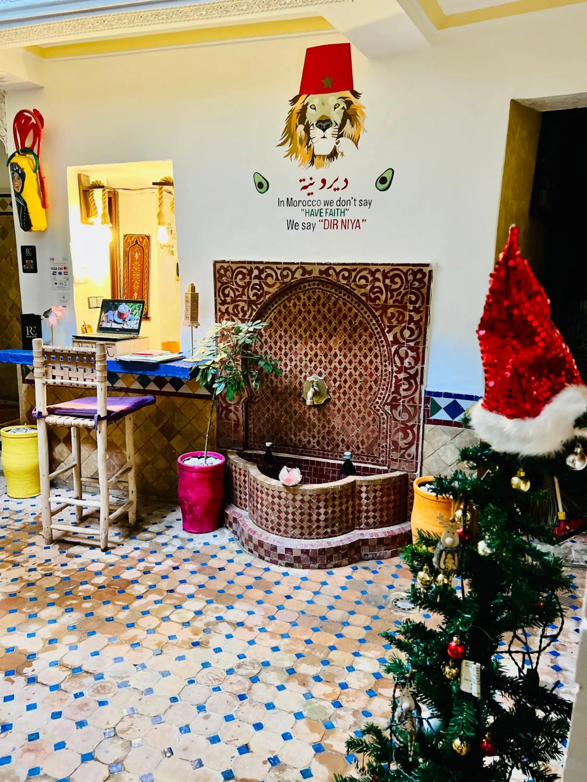 Lobby or reception in Riad Eva