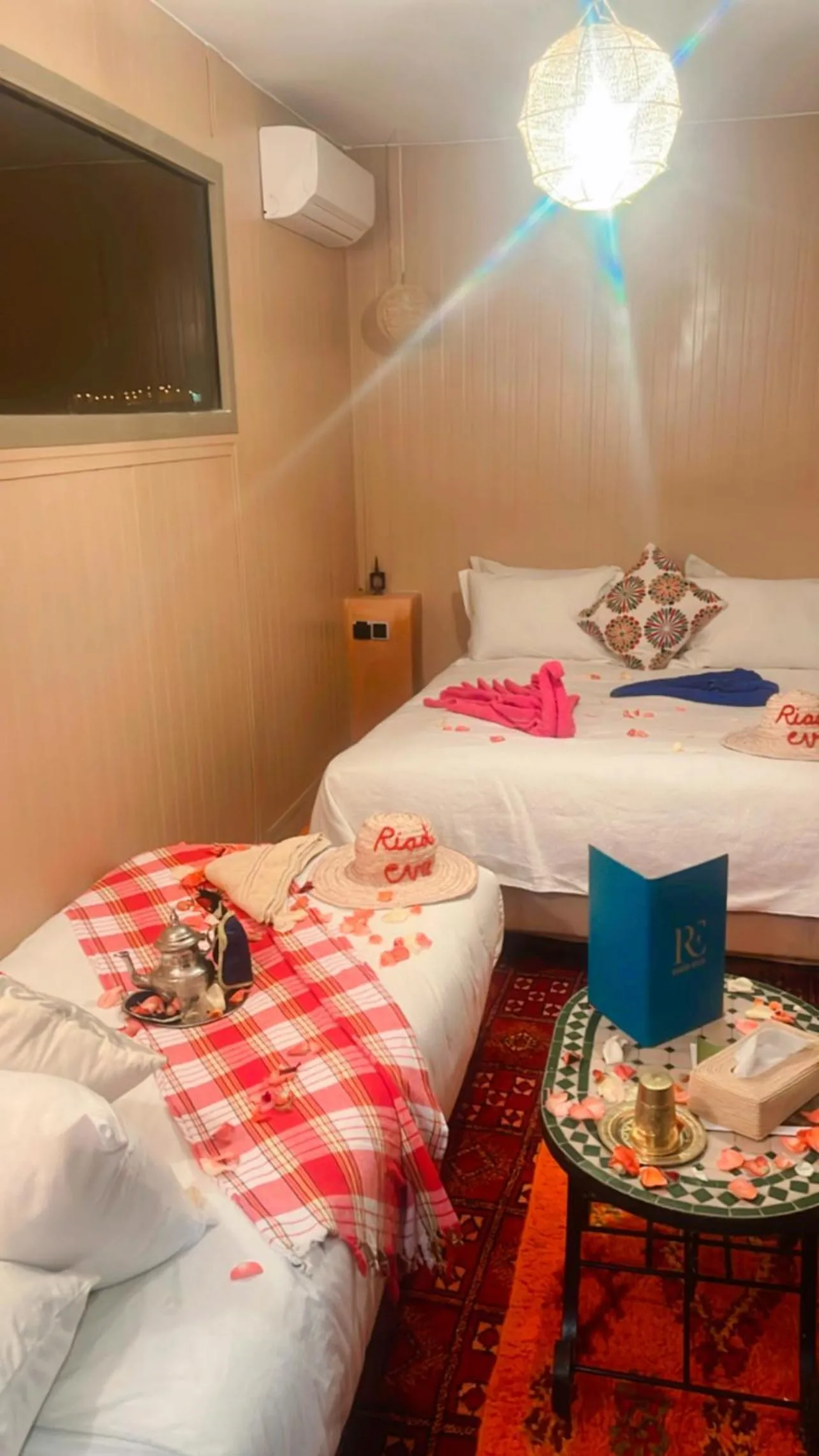 Bed in Riad Eva