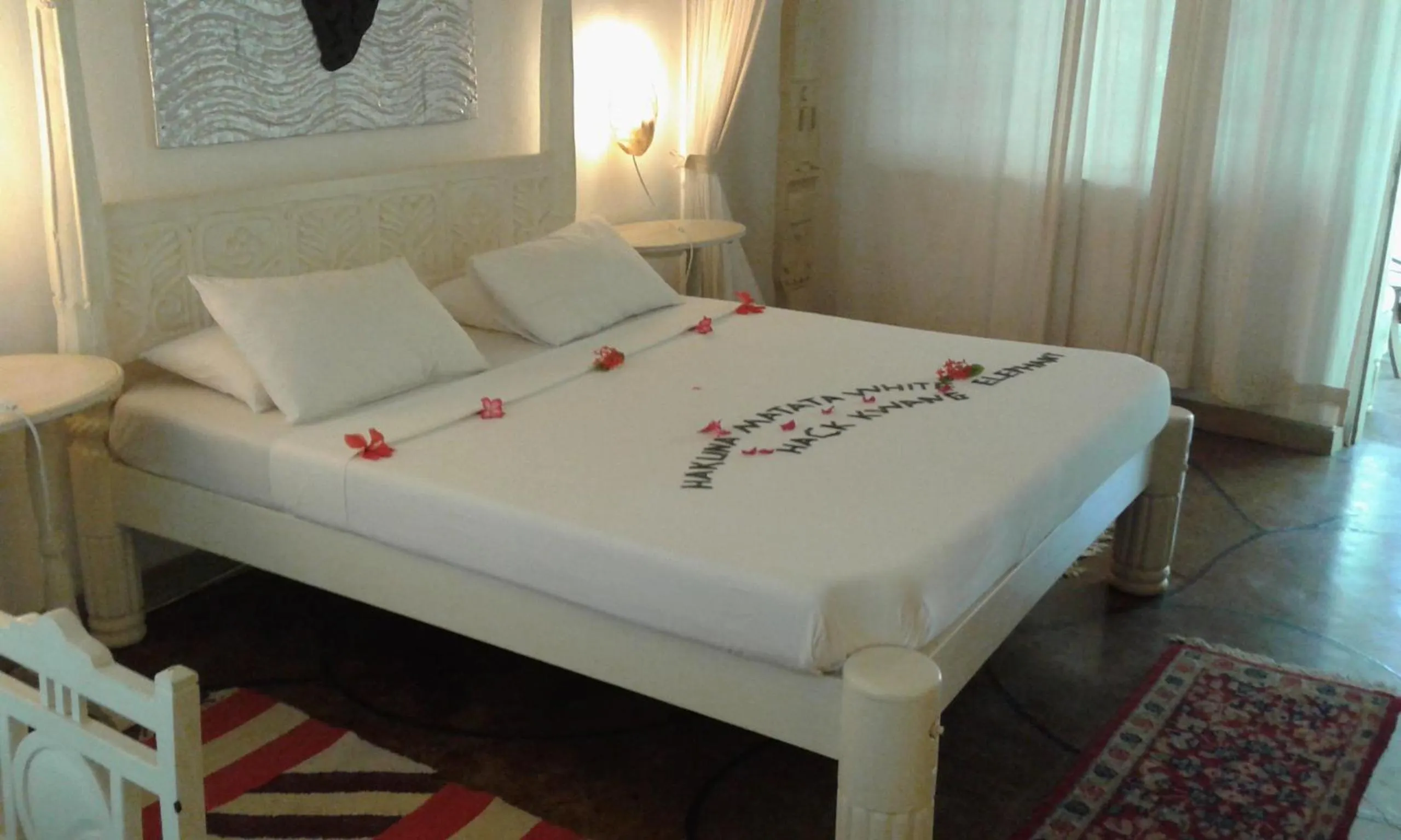 Bed in White Elephant Sea Lodge