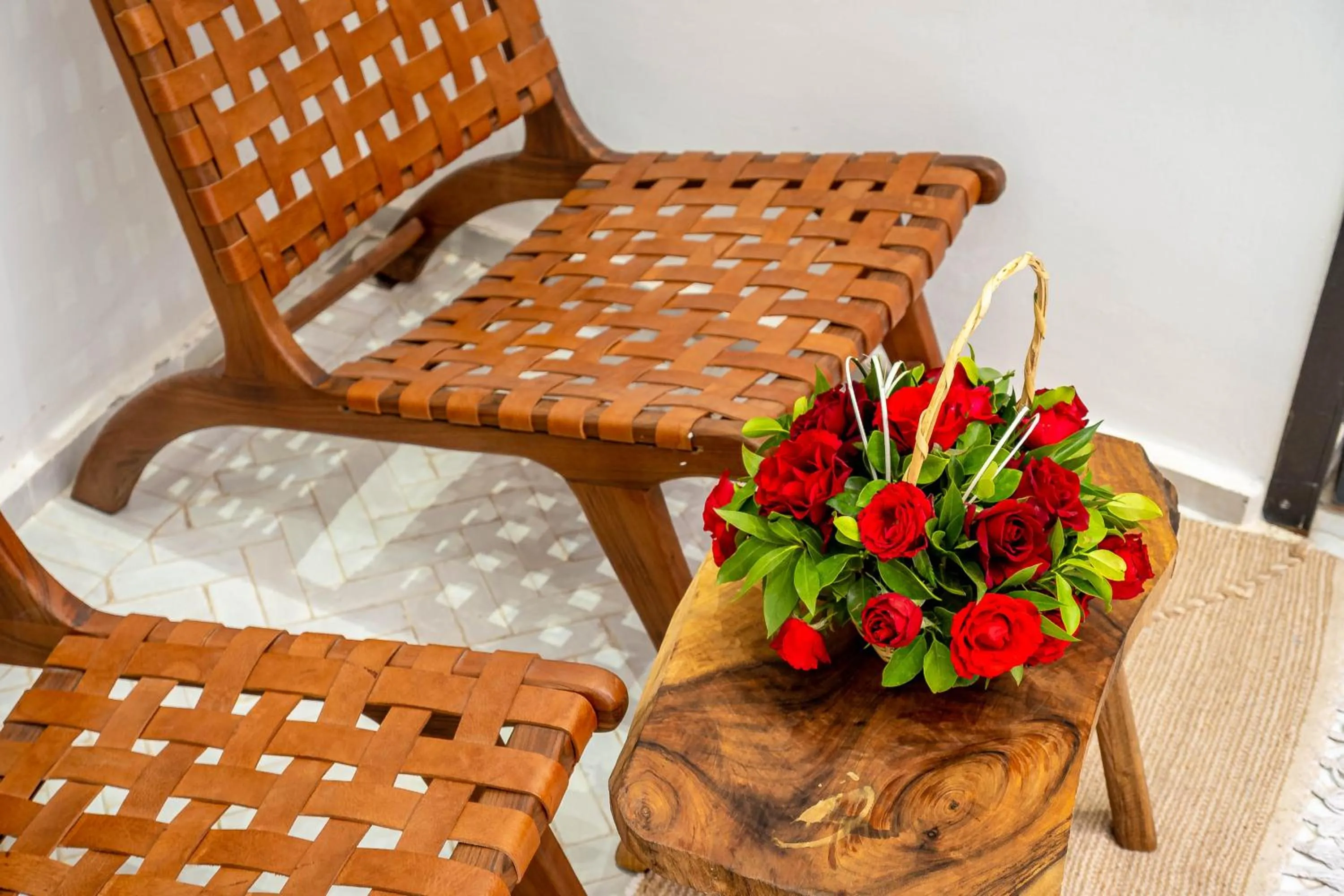 Seating area in Riad La Croix Berbere Deluxe