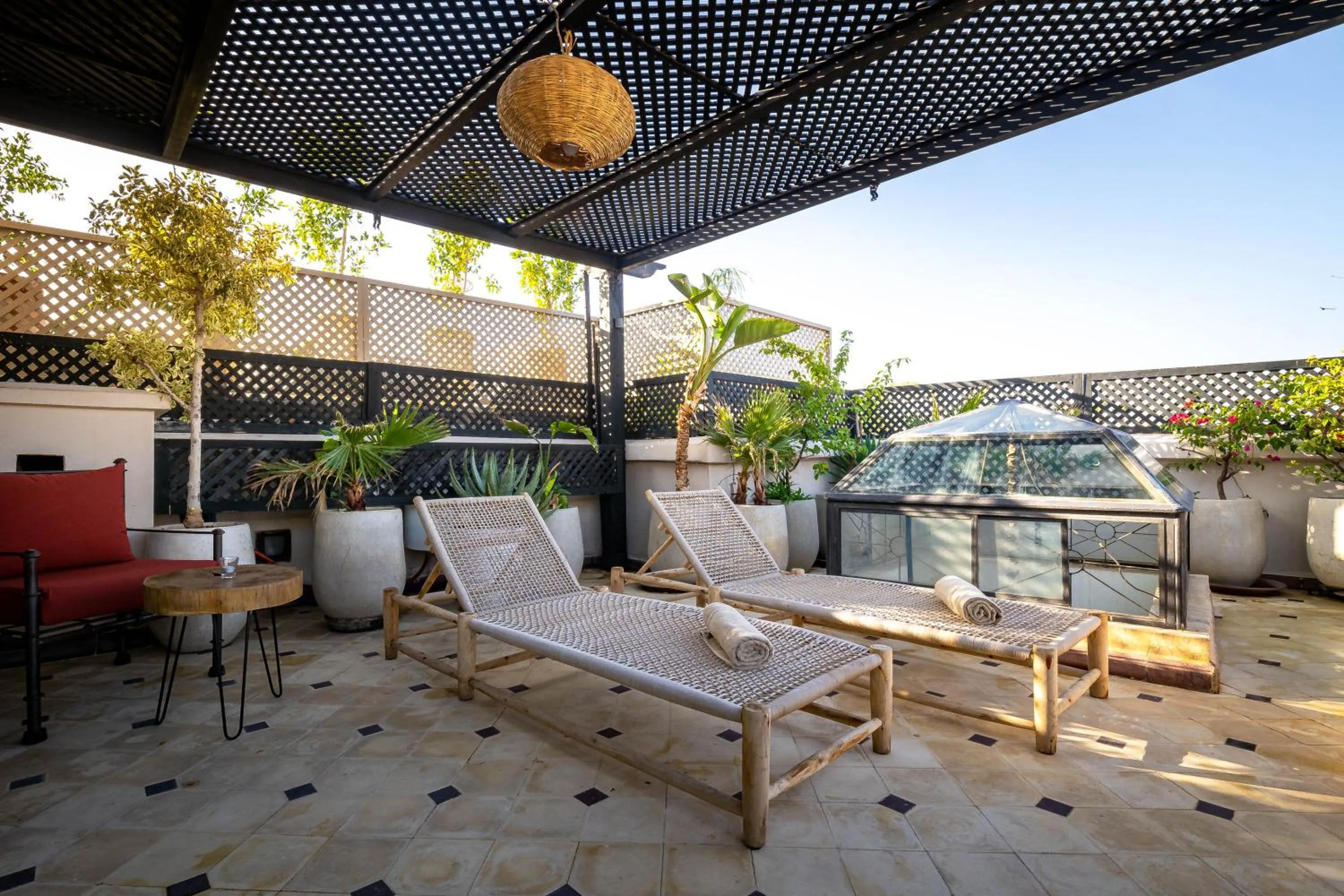 Balcony/Terrace in Riad La Croix Berbere Deluxe