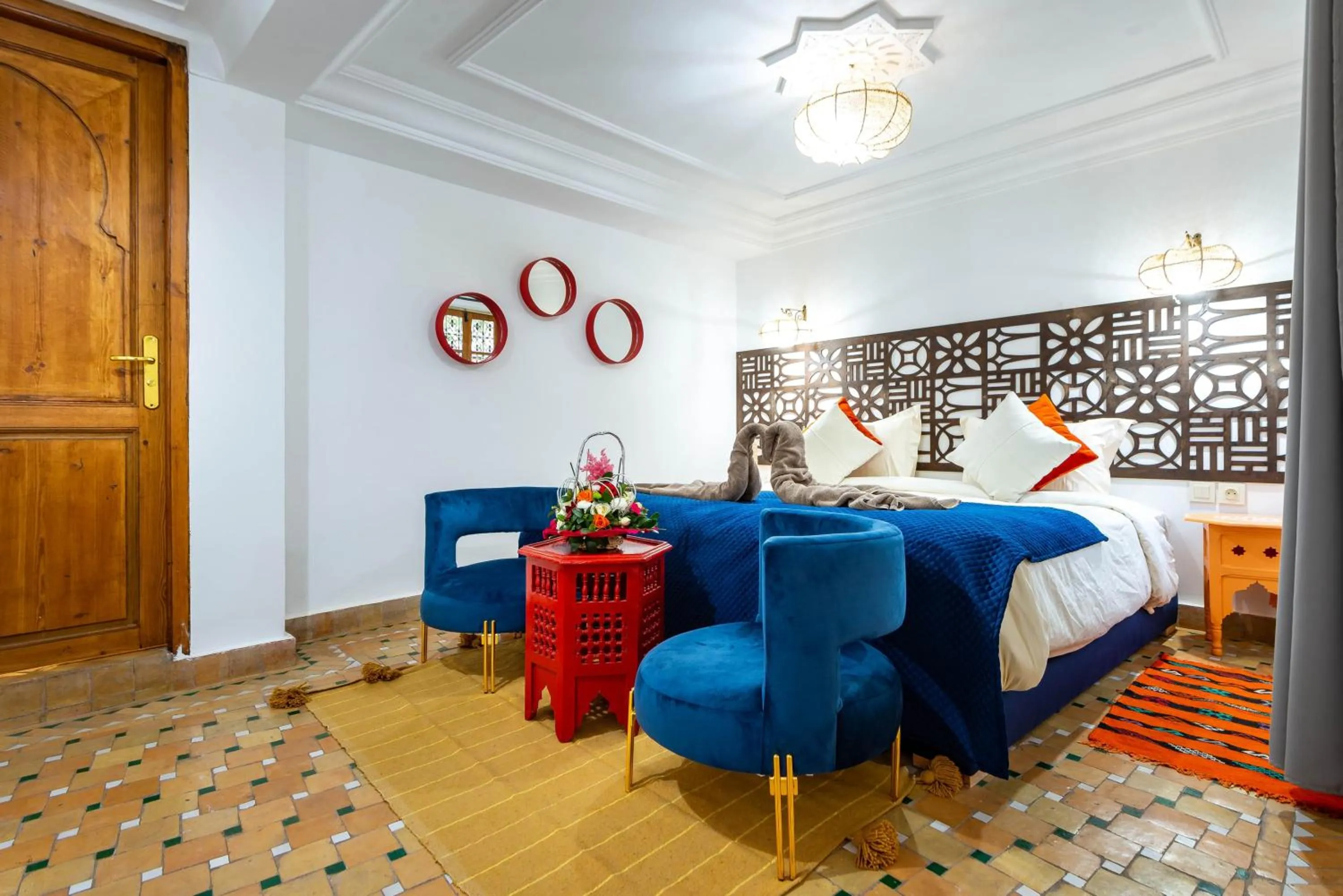 Photo of the whole room, Bed in Riad La Croix Berbere Deluxe