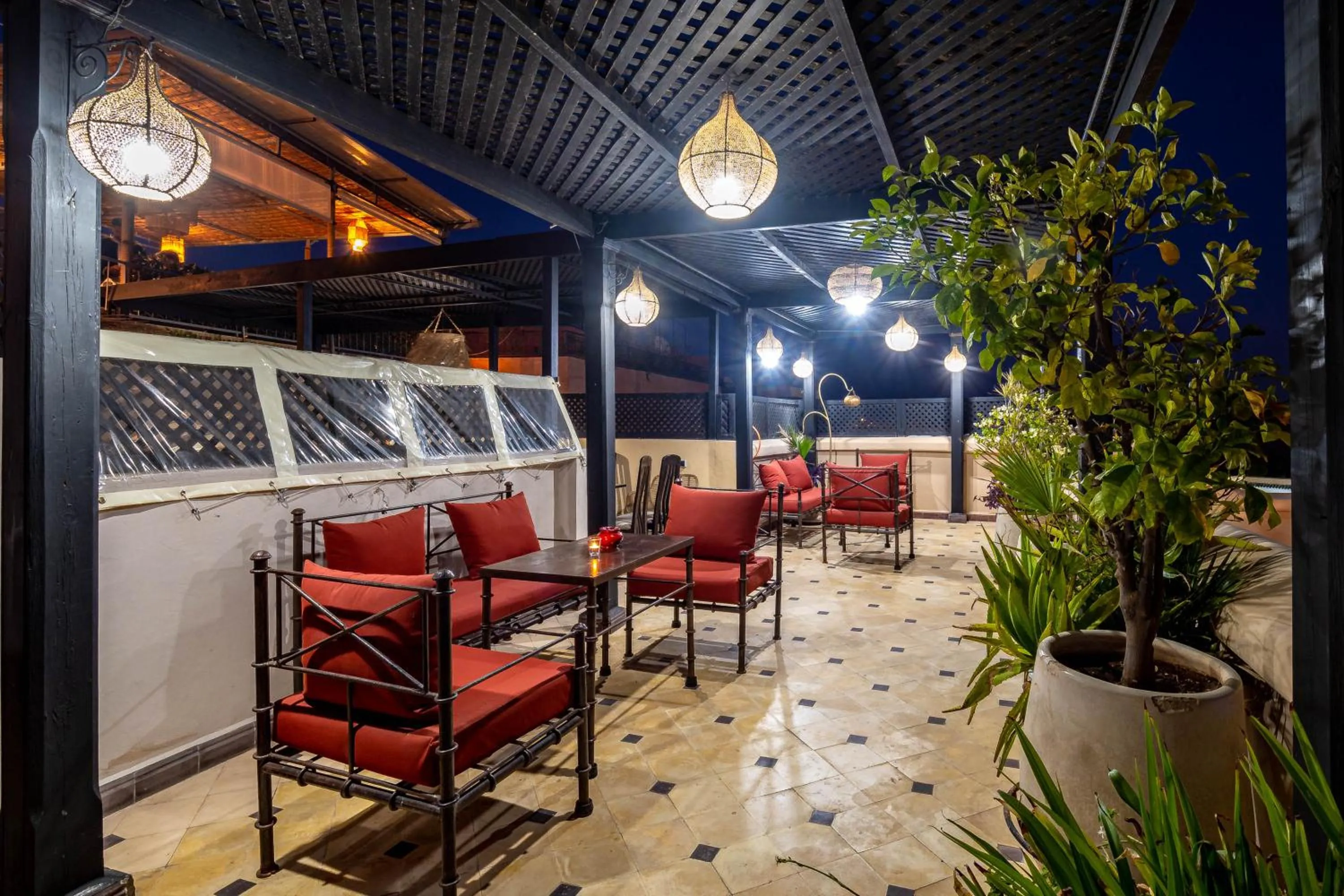 Balcony/Terrace in Riad La Croix Berbere Deluxe