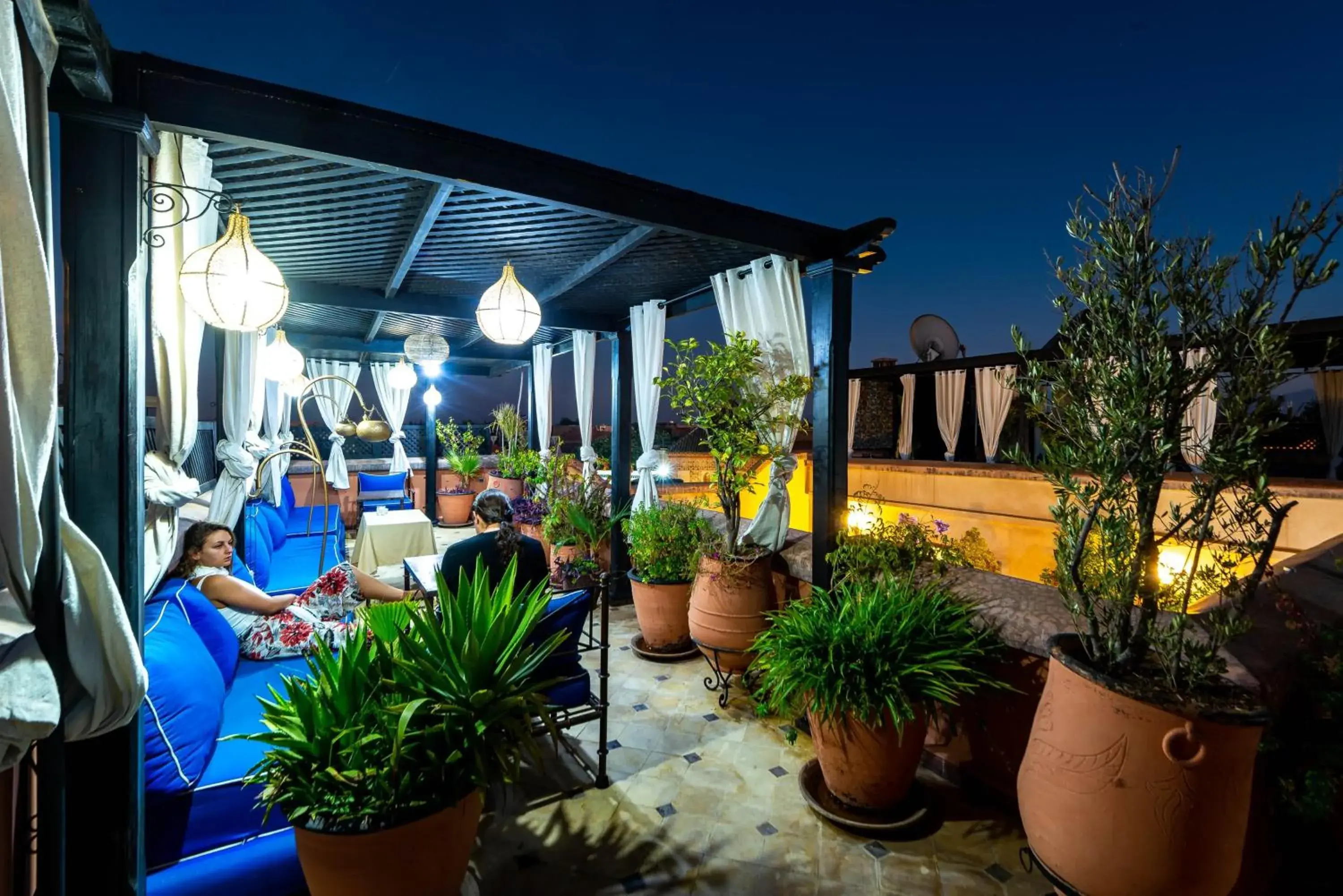 Patio, Property Building in Riad La Croix Berbere De Luxe