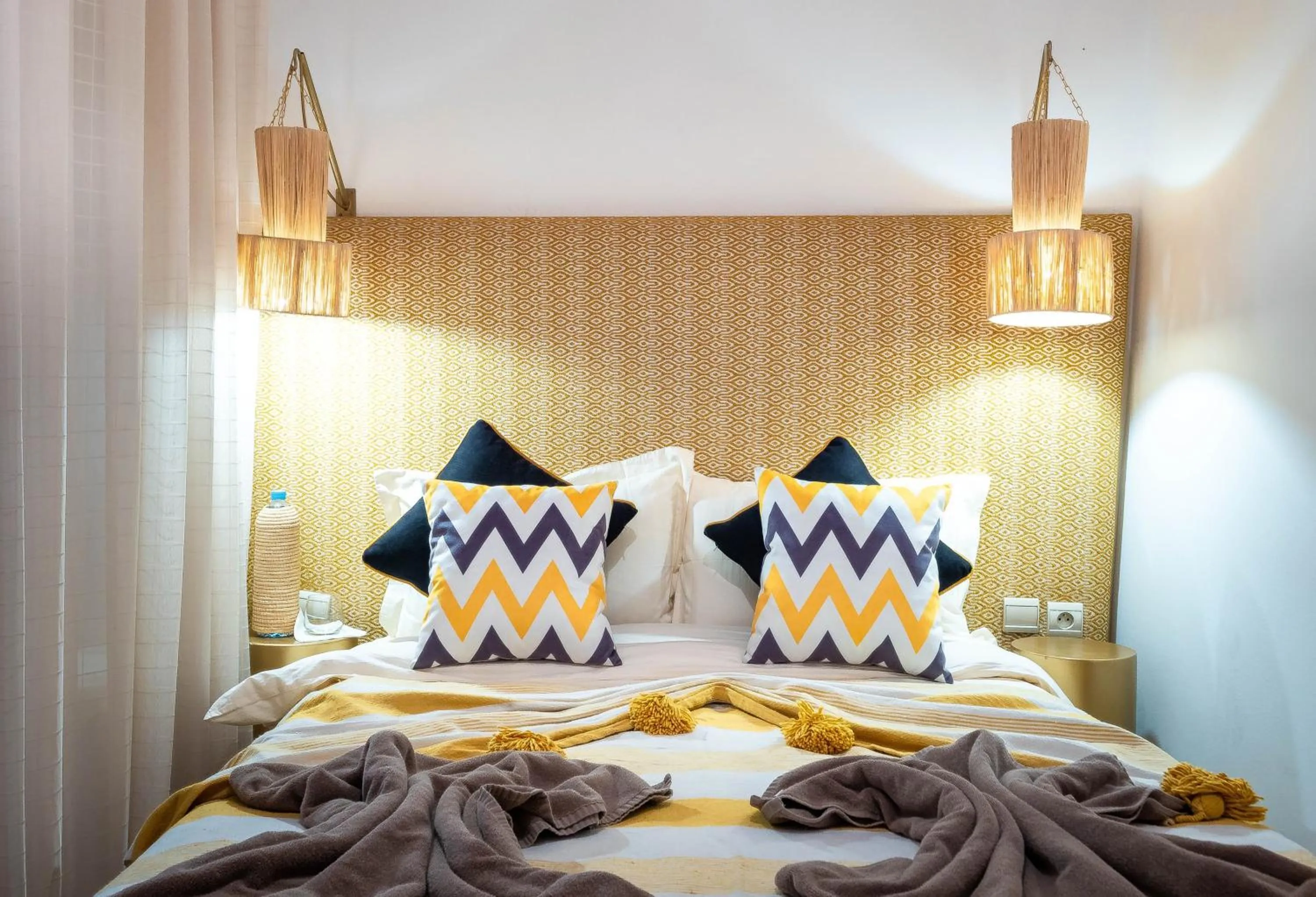 Bed in Riad La Croix Berbere Deluxe