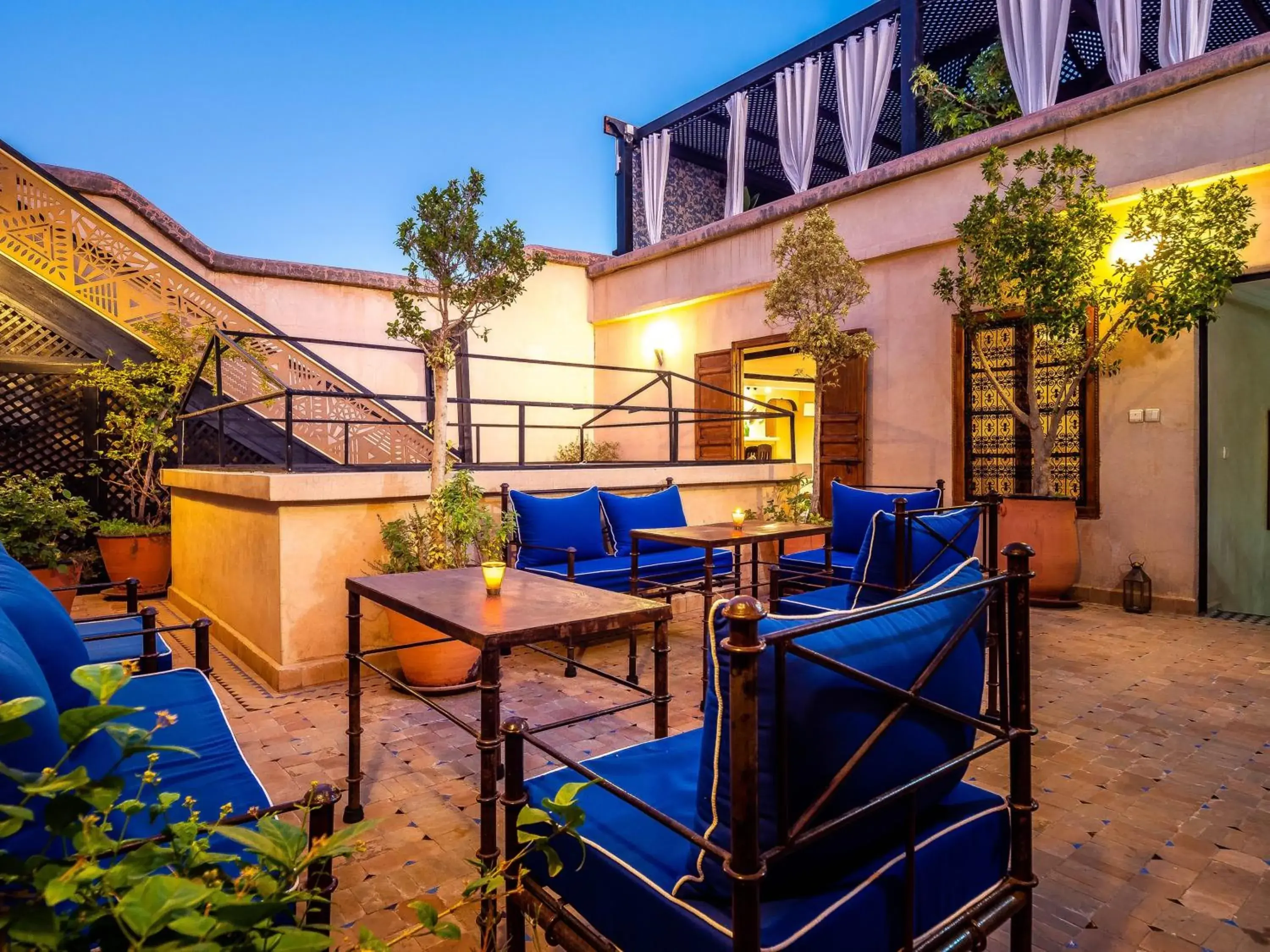 Patio, Property Building in Riad La Croix Berbere De Luxe