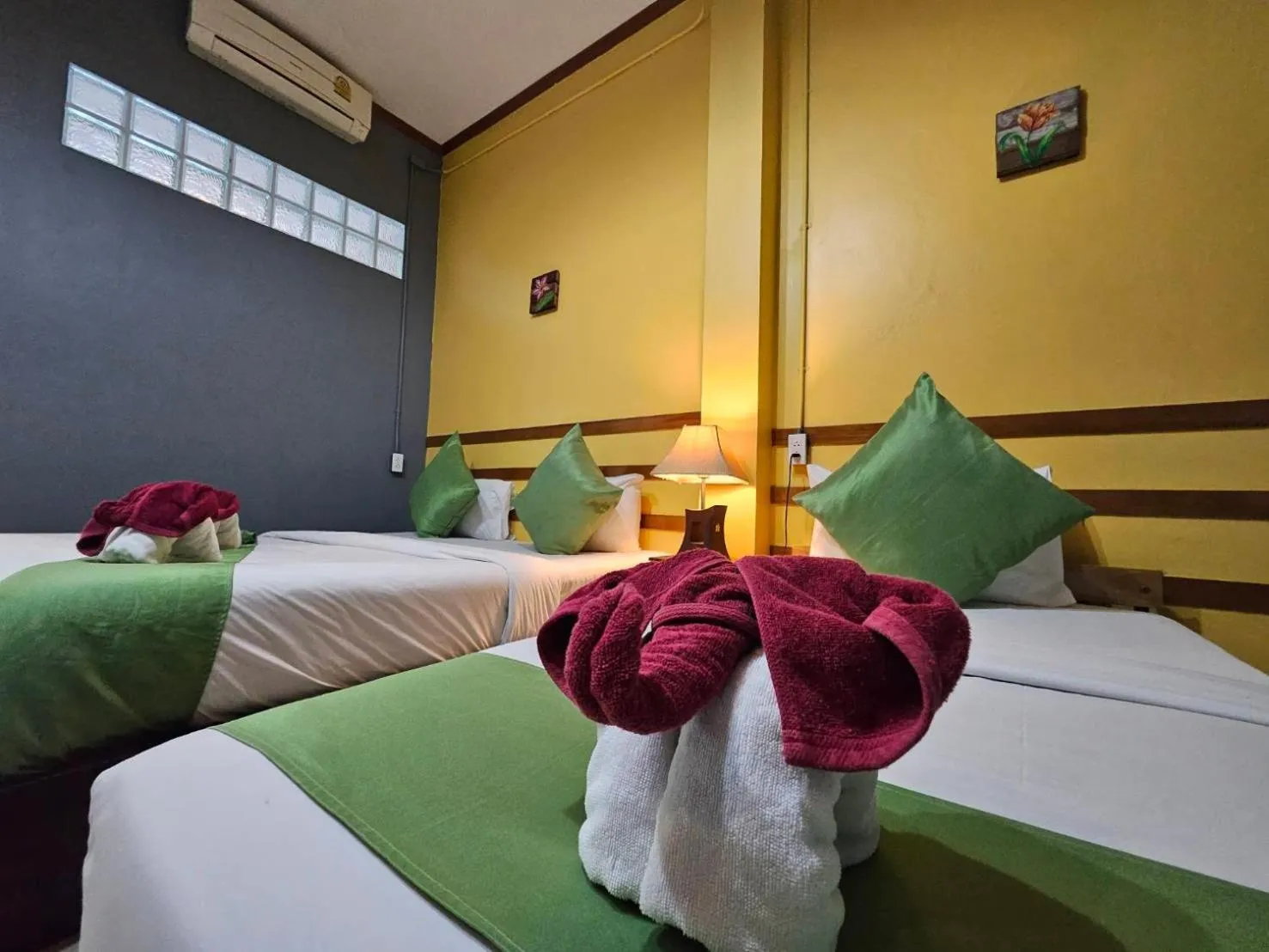 Bed in Araya Boutique Hotel