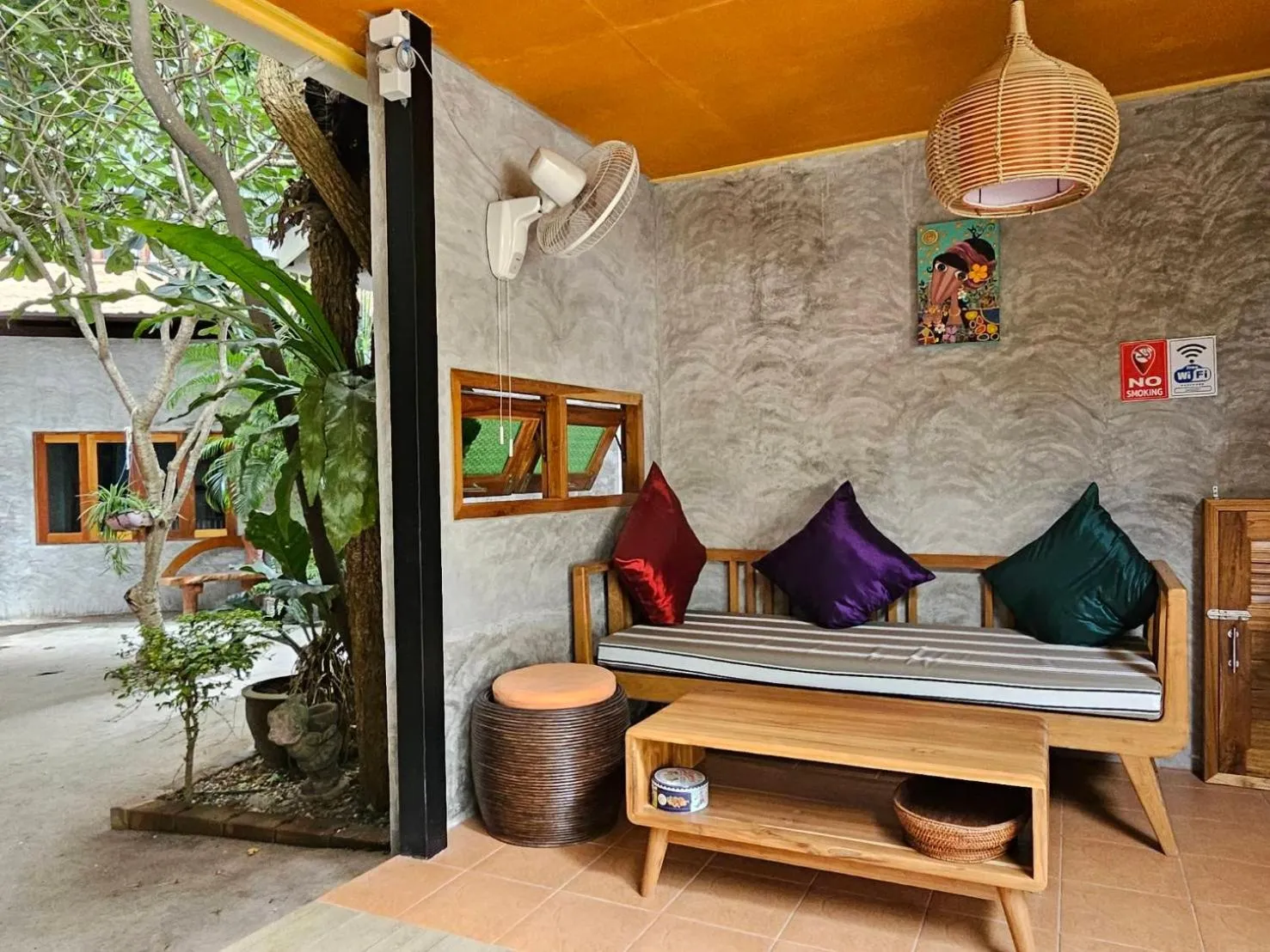 Seating area in Araya Boutique Hotel