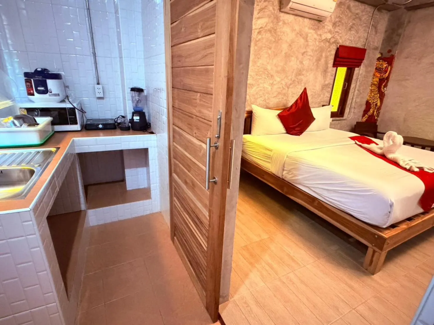 Bed in Araya Boutique Hotel