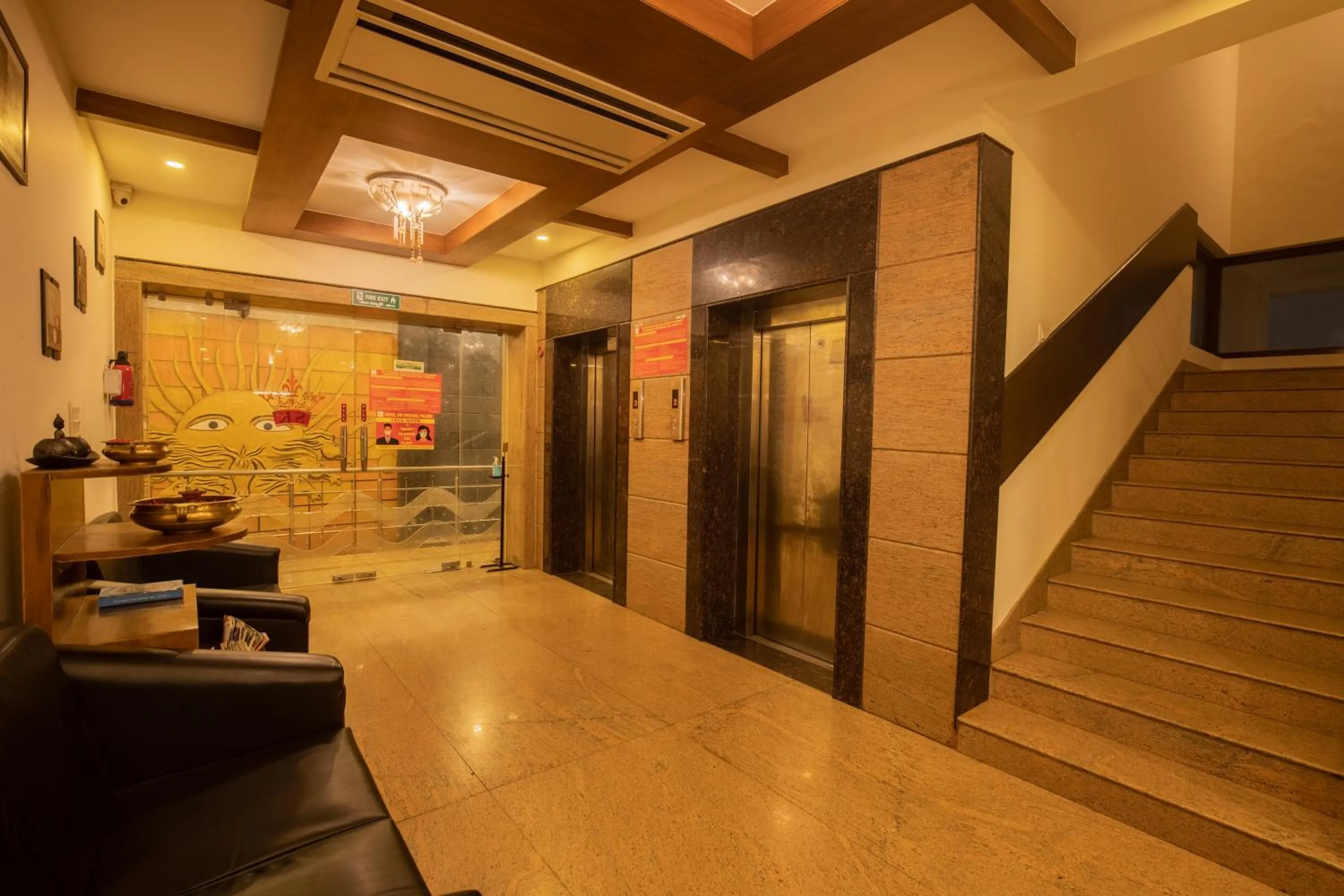 Facade/entrance in Sri Krishna Palace