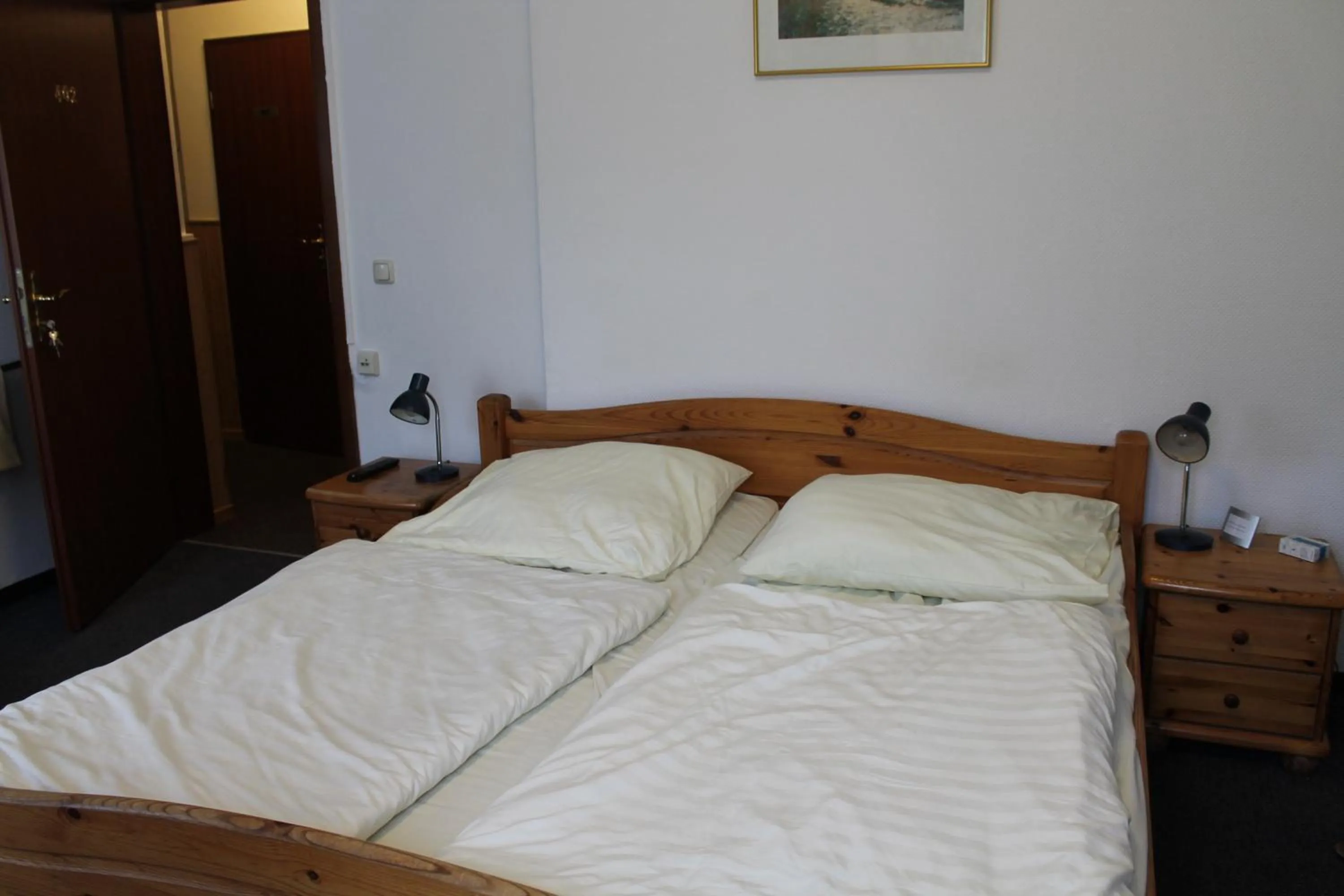 Bed in Pension Locarno