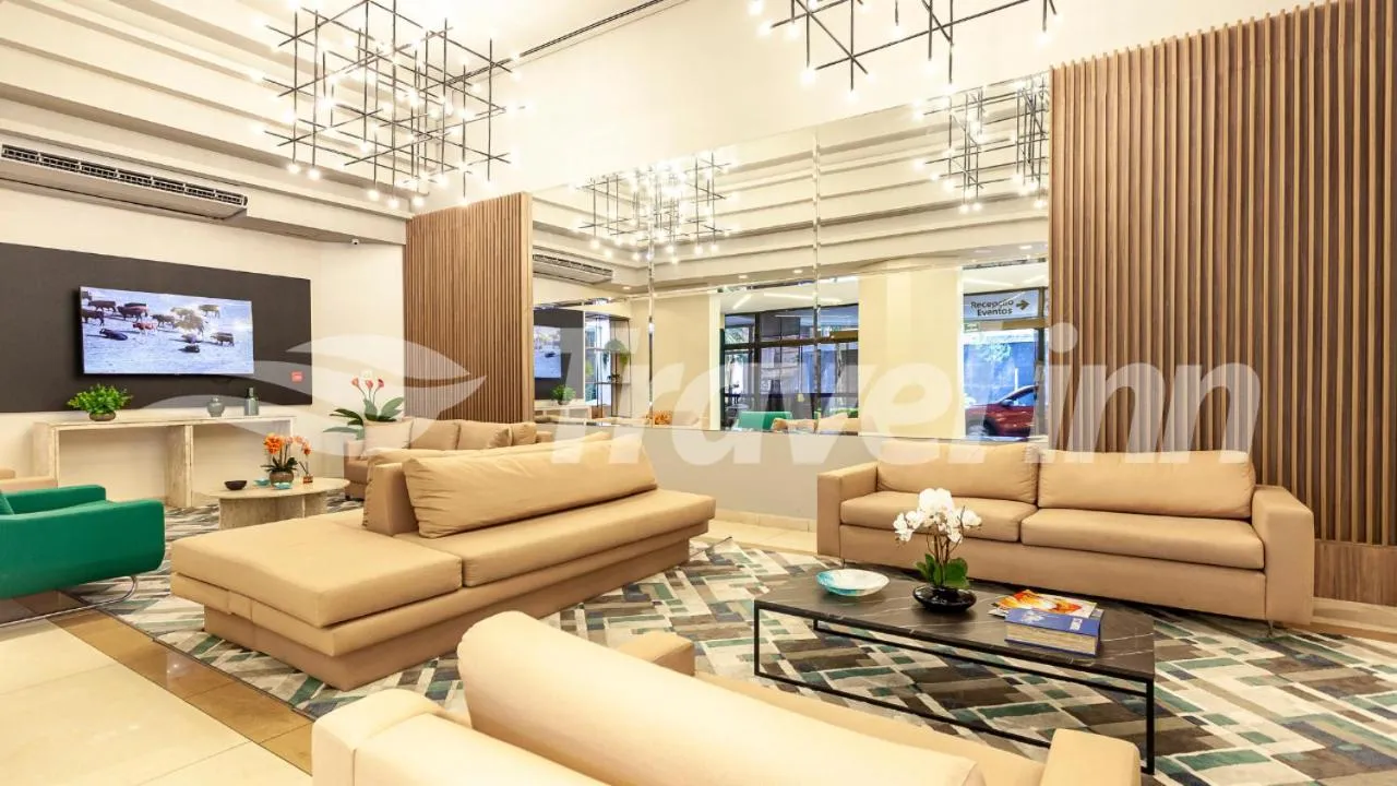 Seating area in Travel Inn Premium Flats Paulista Wall Street