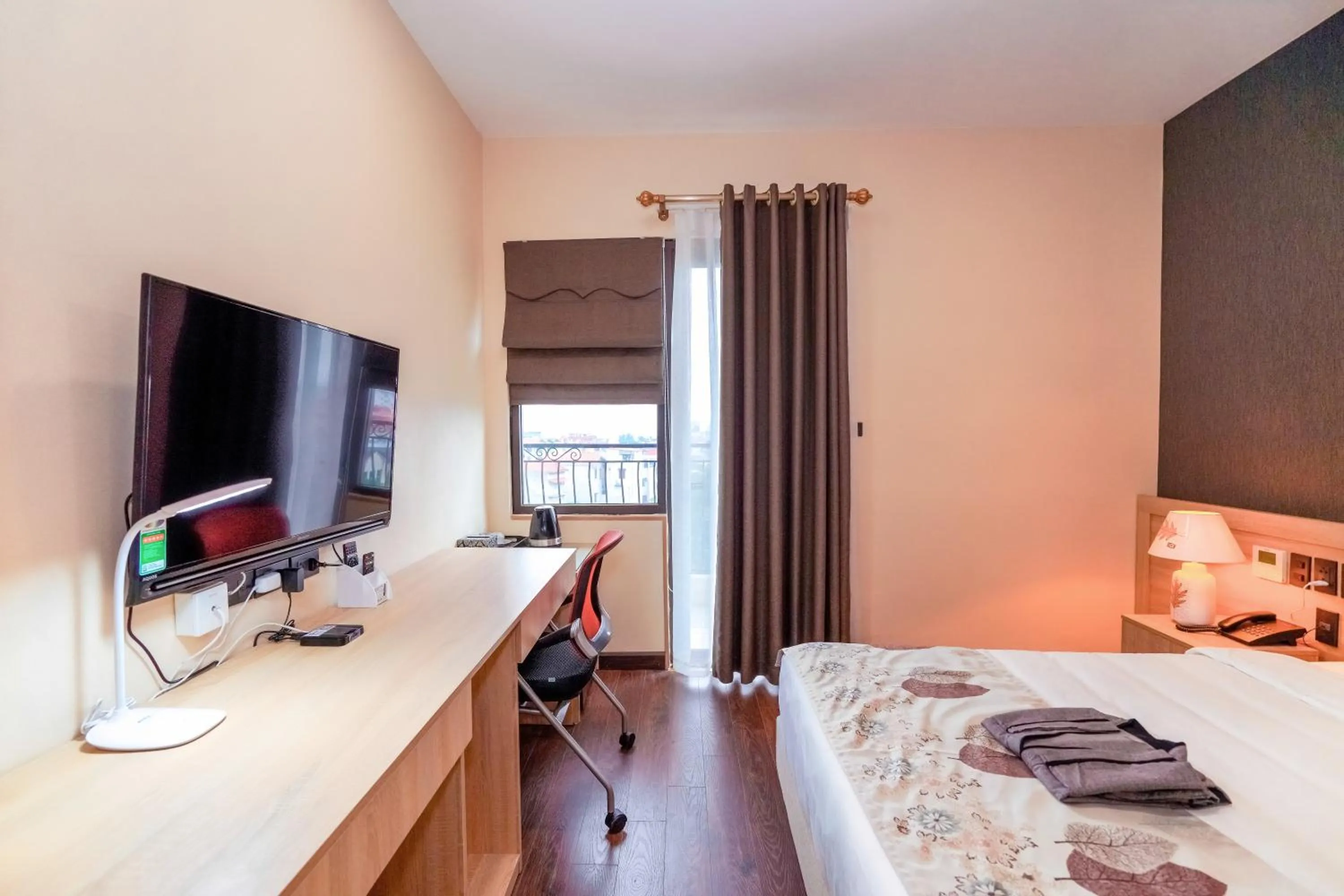 Bed in MOMIZI Hotel HAI PHONG