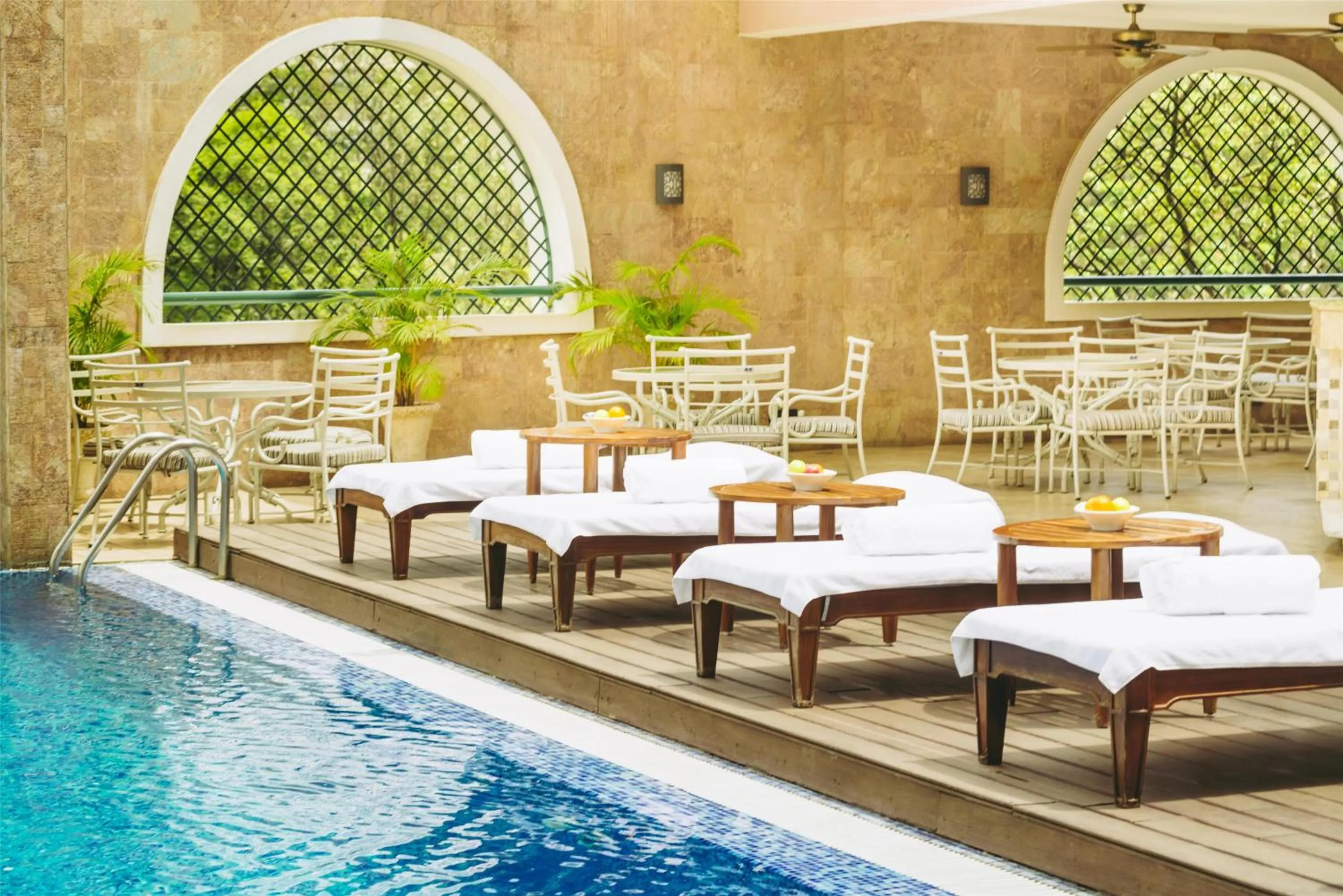 Pool view in Villa Rosa Kempinski