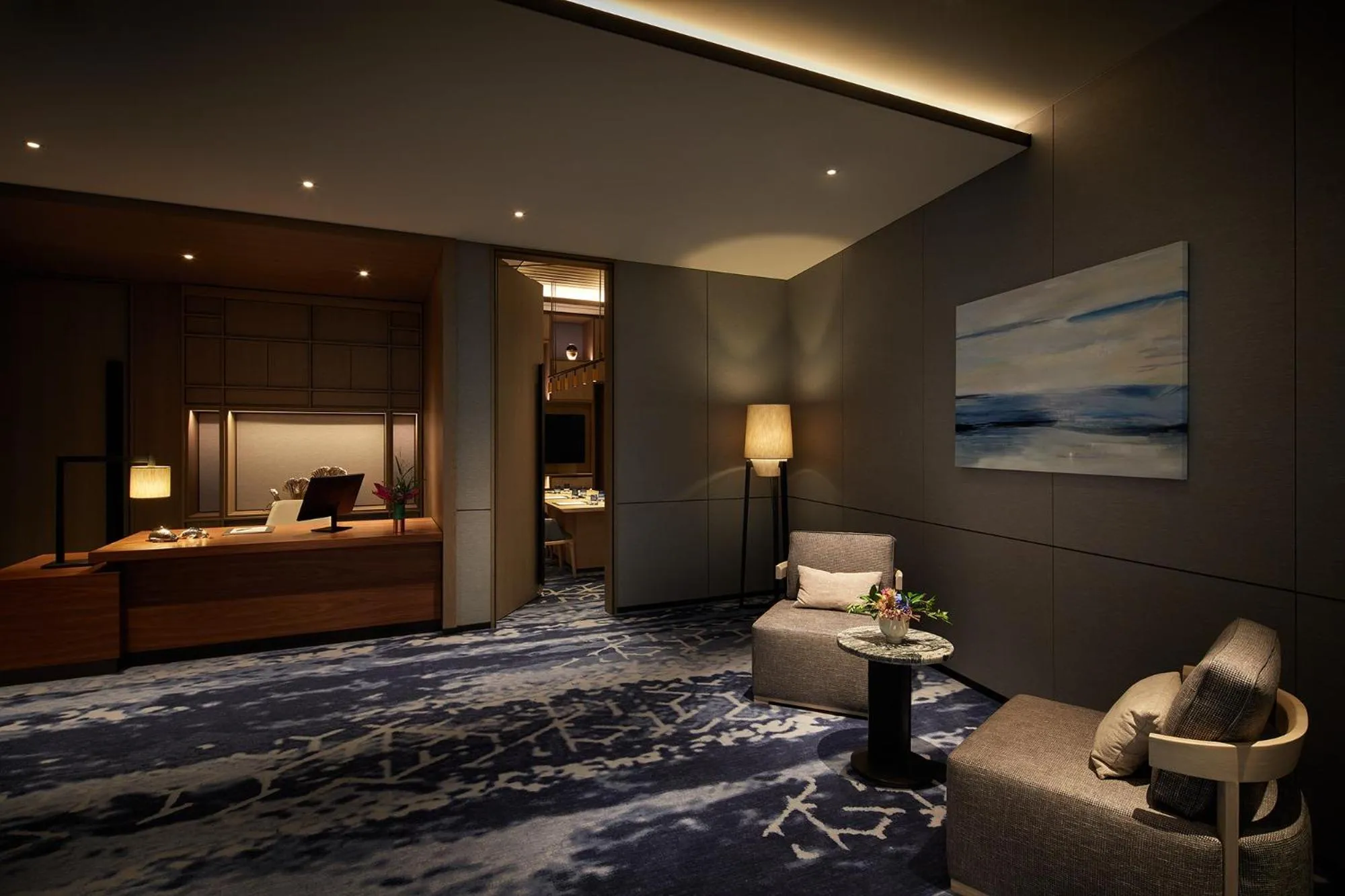 Decorative detail, Bed in Signiel Busan