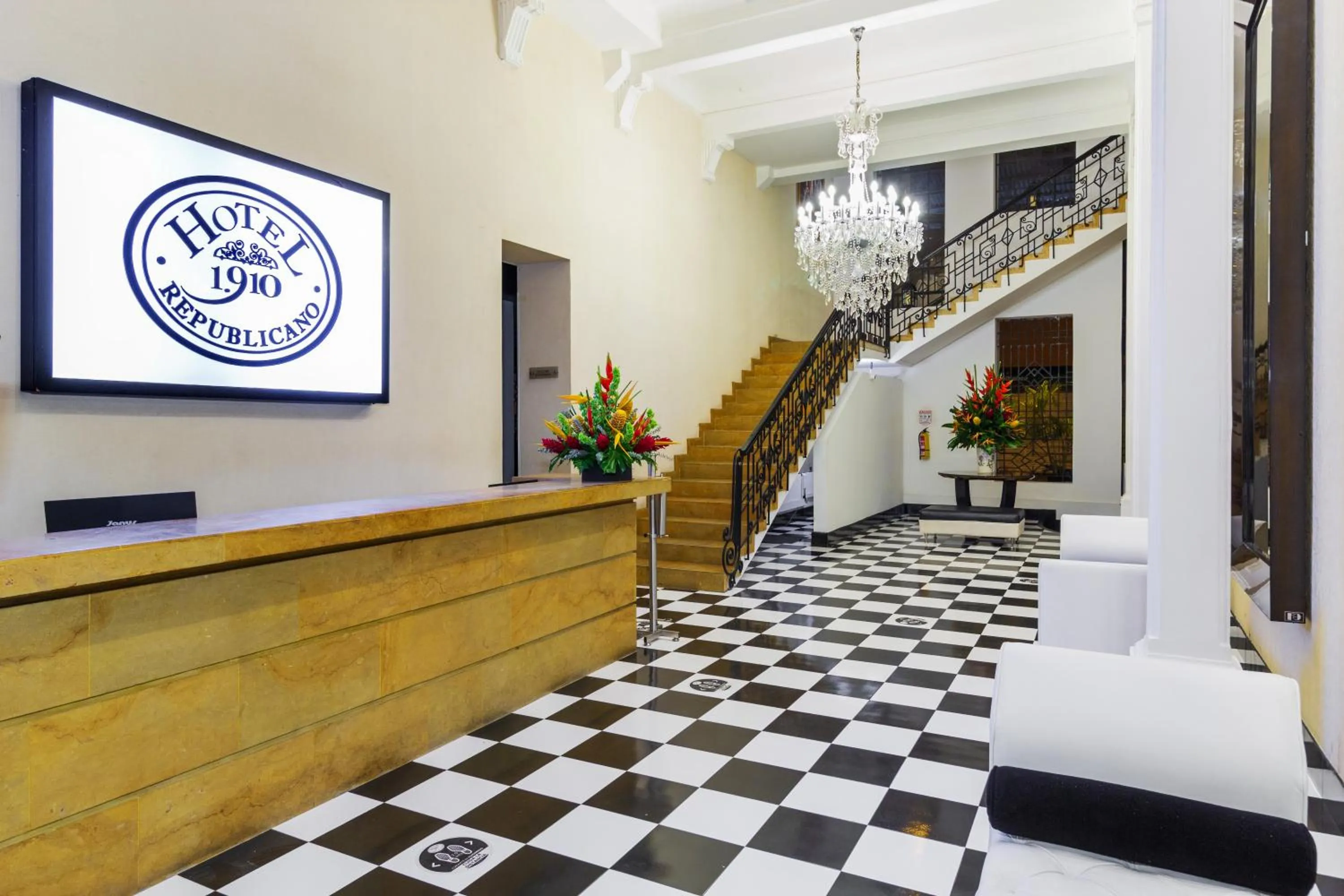 Lobby or reception in Hotel Republicano 1910