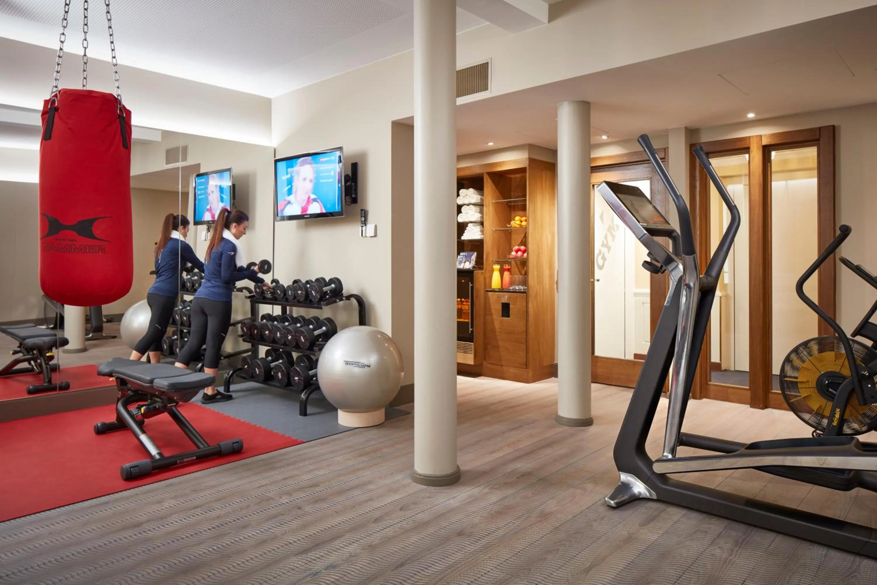 Fitness centre/facilities in The Dufour by Hotel Schweizerhof Zürich