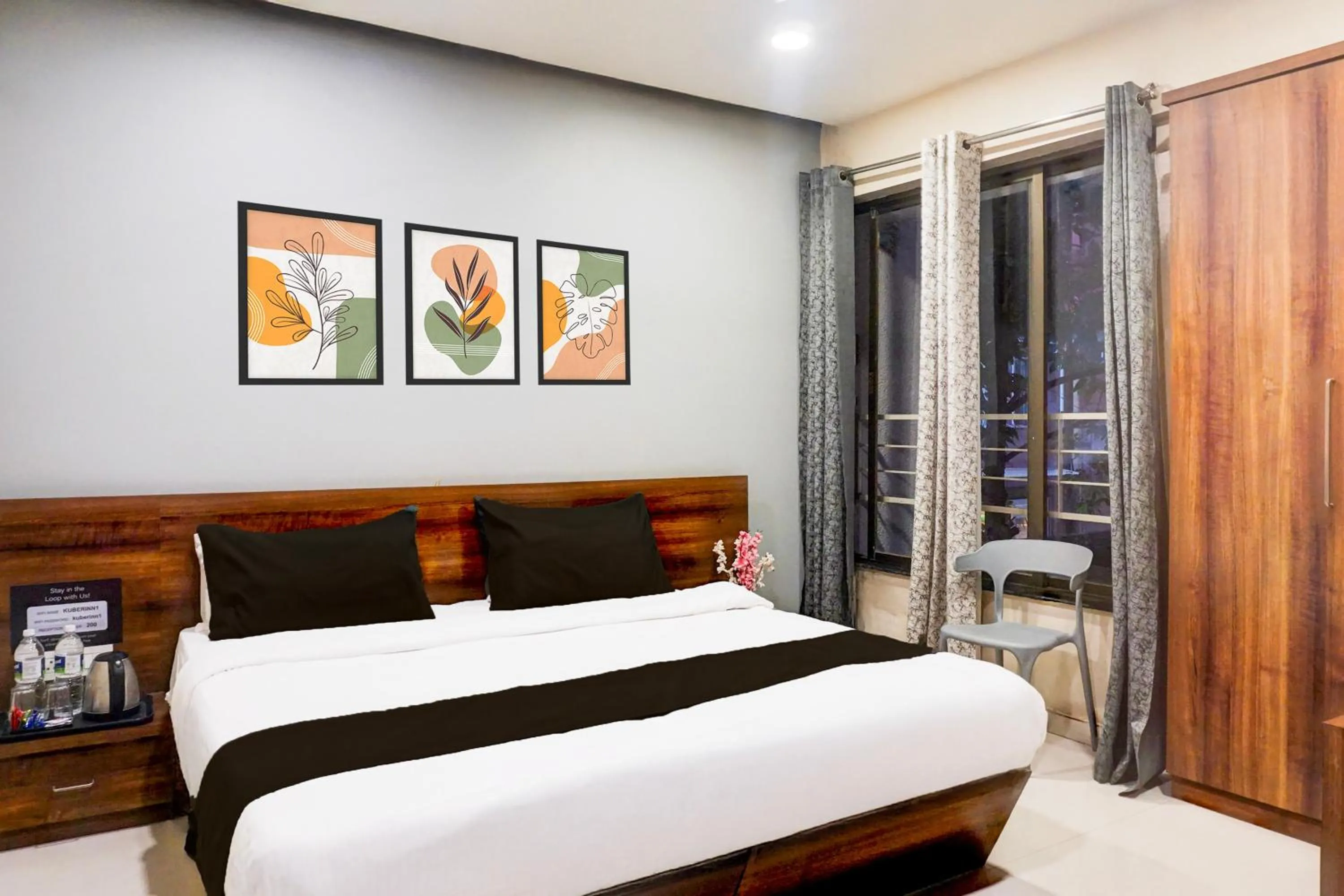 Bedroom, Bed in Super Townhouse Oak Viman Nagar Formerly Kuber Inn