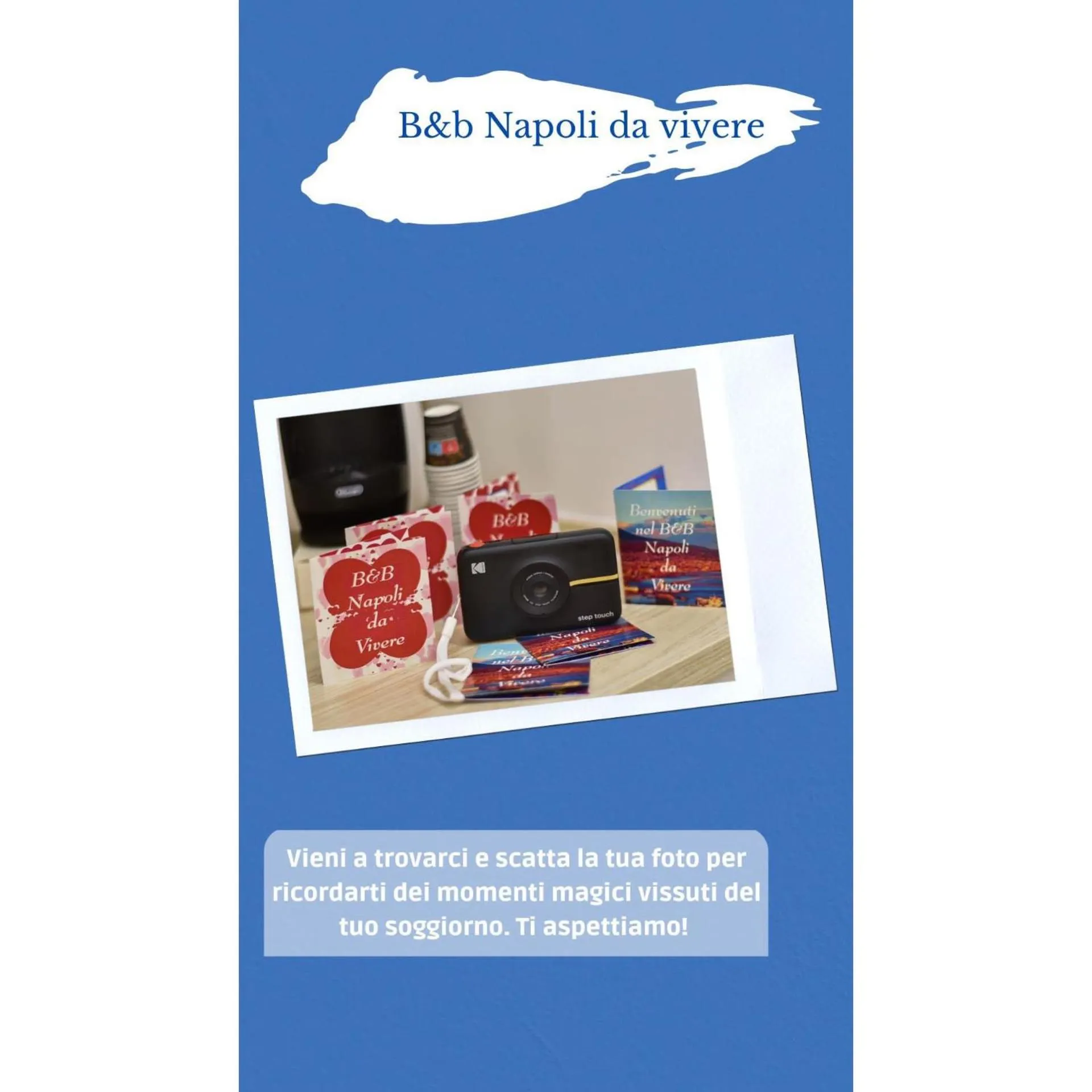 Text overlay in B&b Napoli da vivere