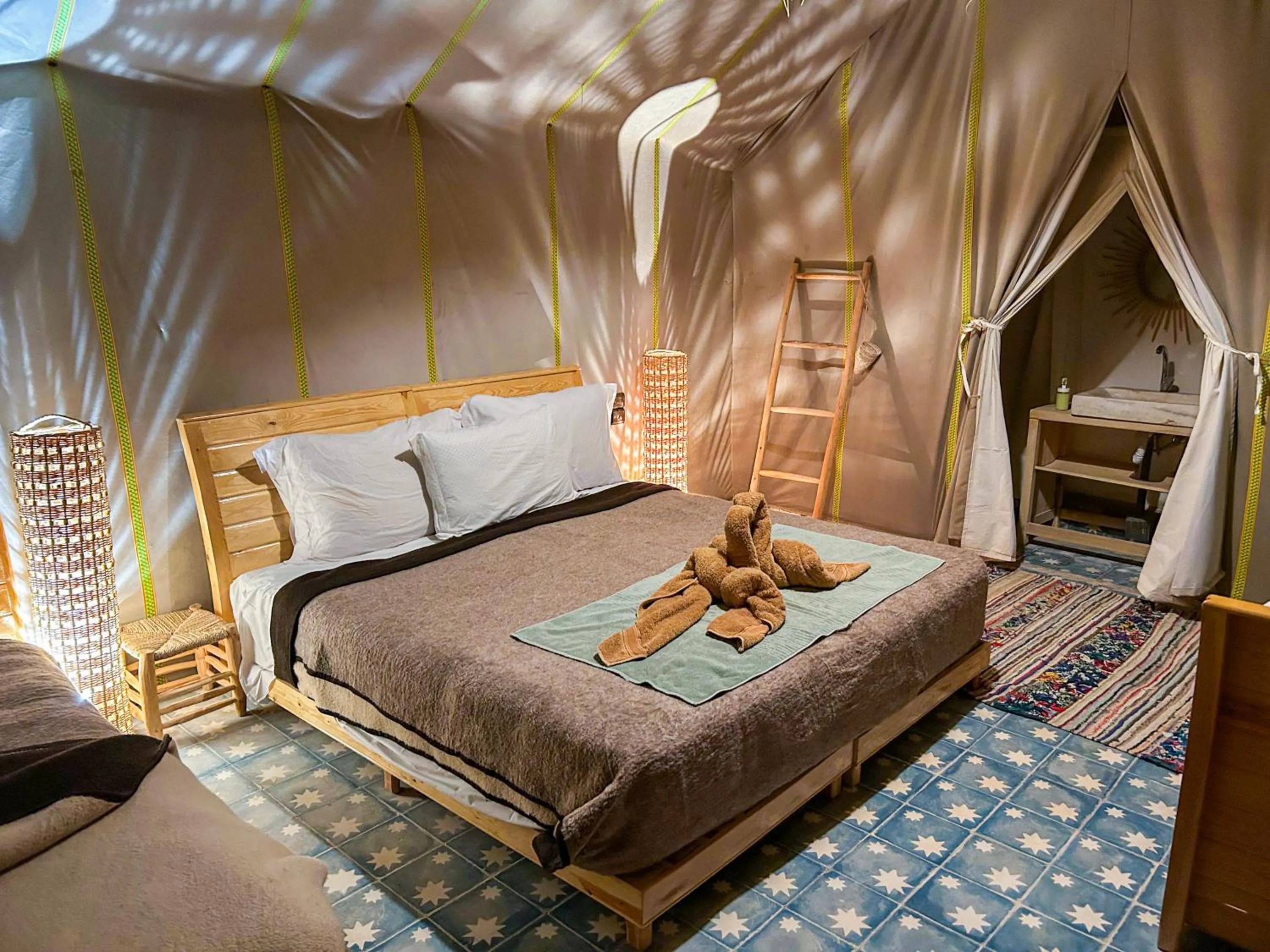 Bed in Jardin Kotori Luxury Camp