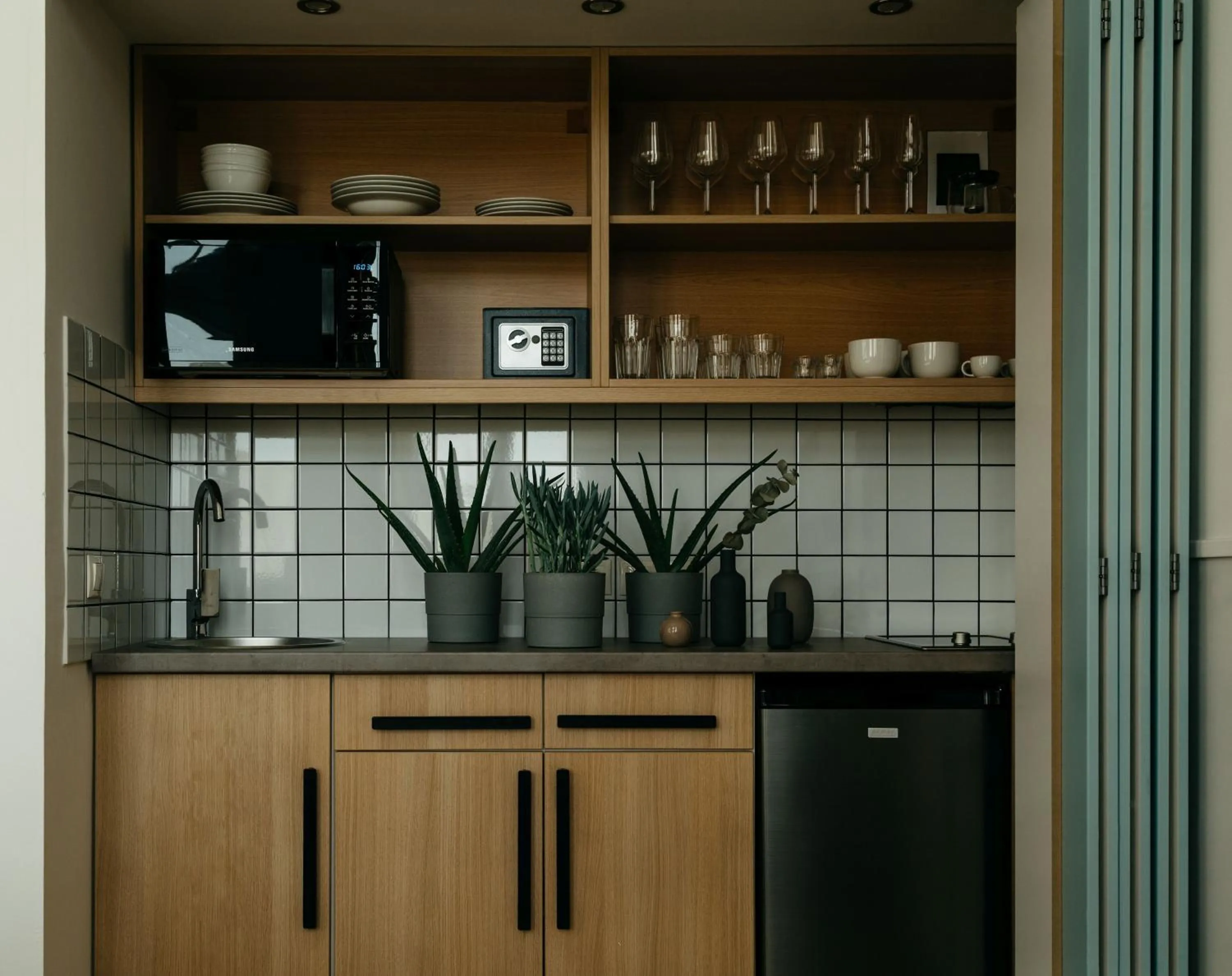 Kitchen or kitchenette in Gellerico Apartments Deák Square