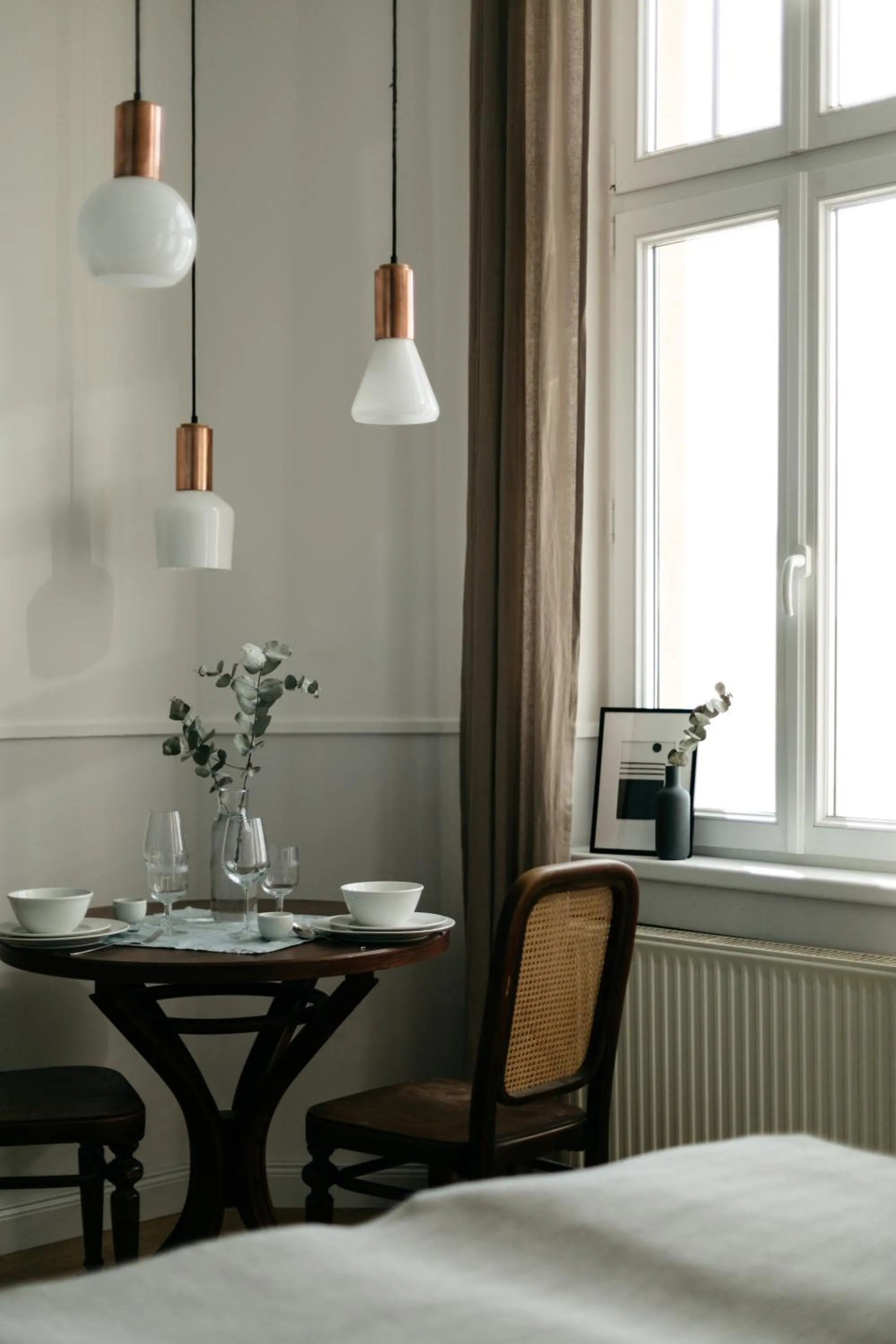 Dining area, Bed in Gellerico Apartments Deák Square