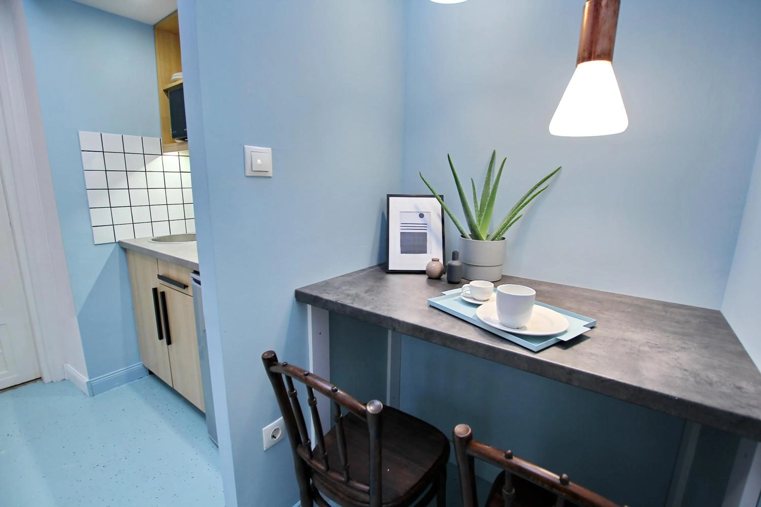 Dining area in Gellerico Apartments Deák Square