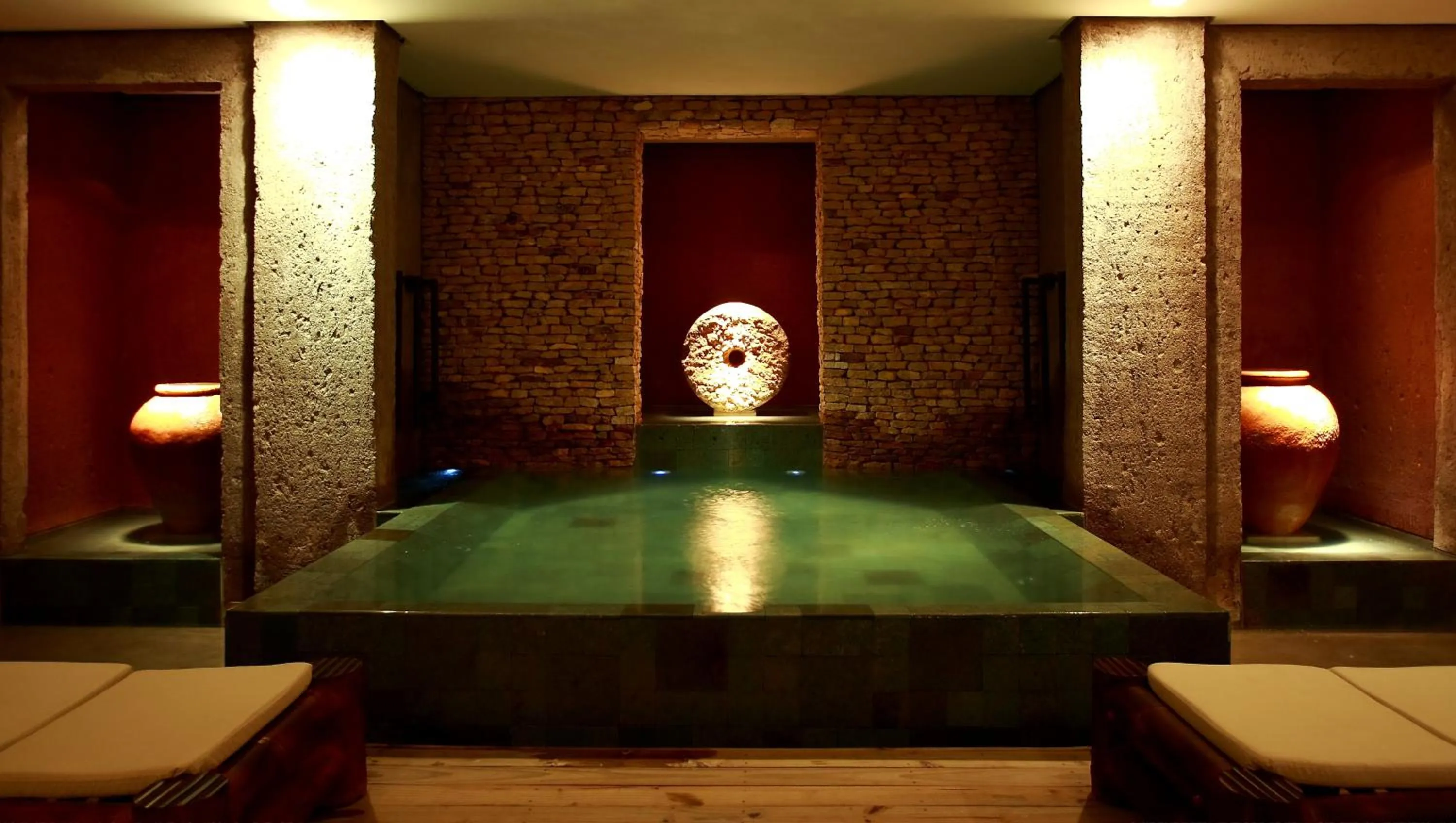 Sauna in Kenoa Exclusive Beach Spa & Resort