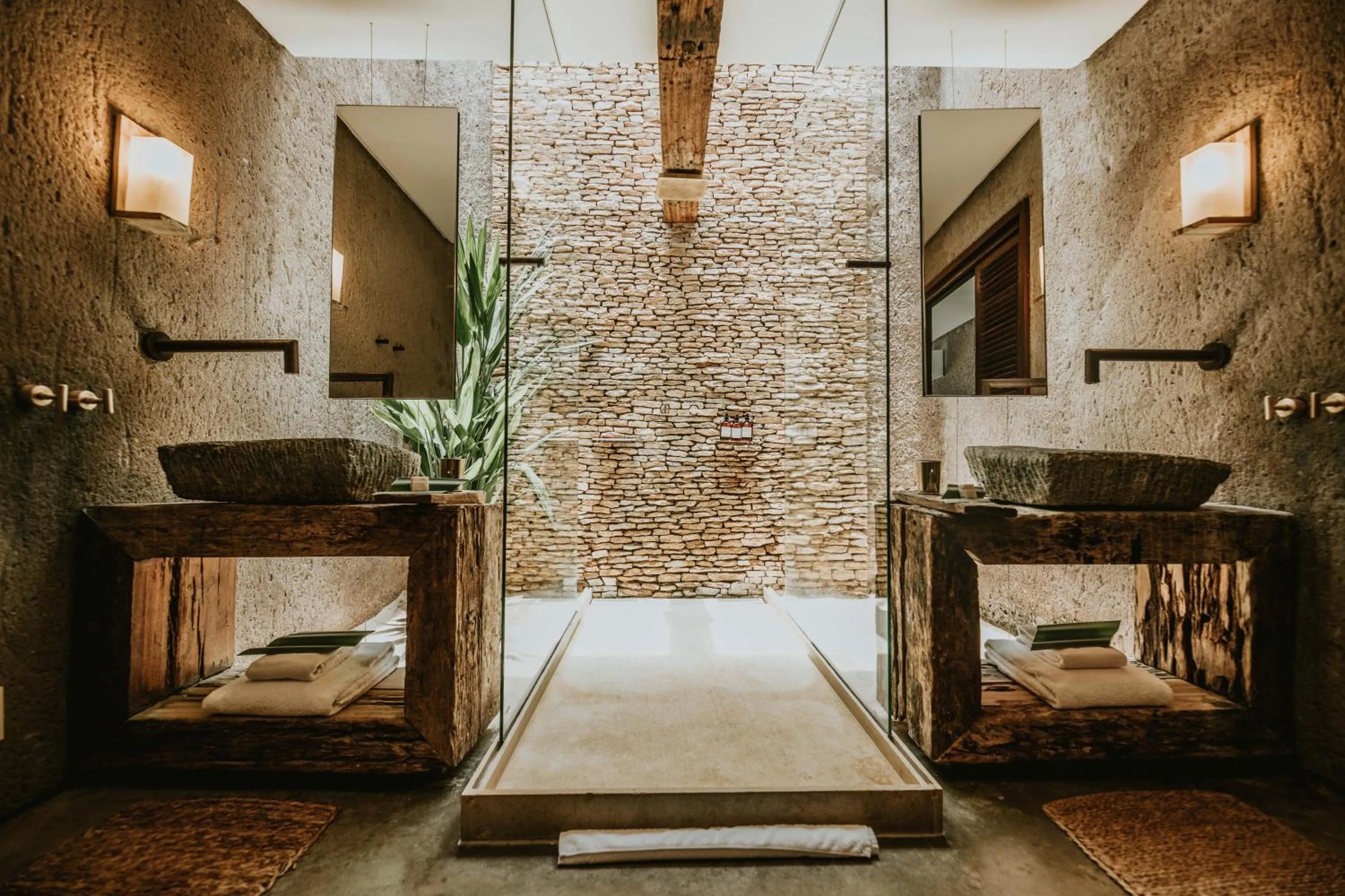 Bathroom, Bed in Kenoa Exclusive Beach Spa & Resort