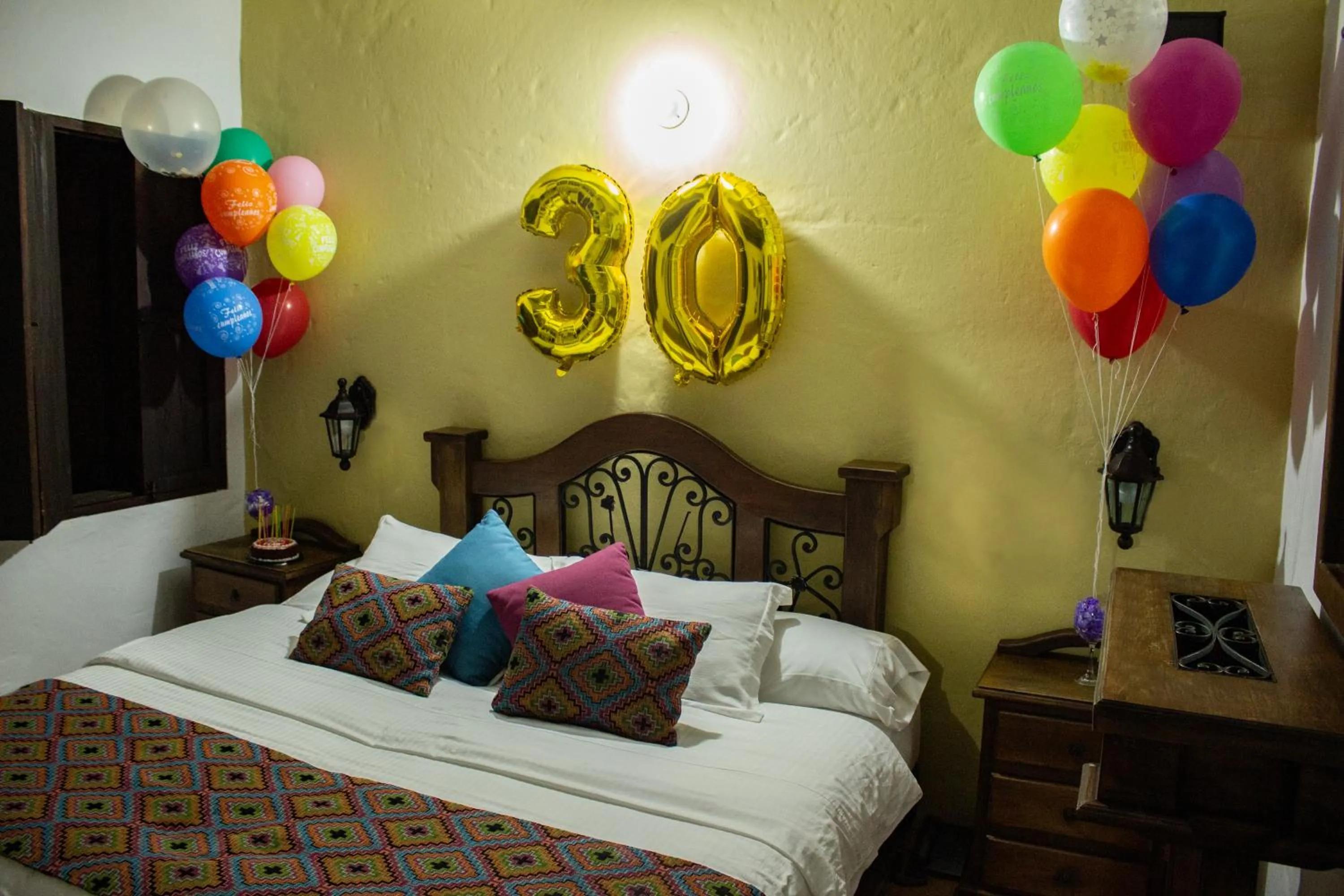 Bed in Casa Hotel Guaracú
