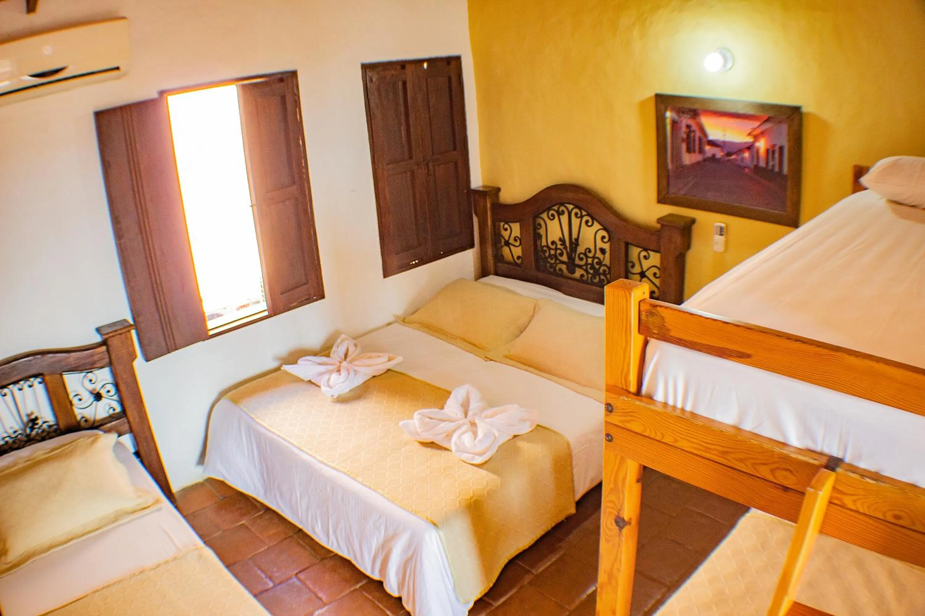Bed in Casa Hotel Guaracú