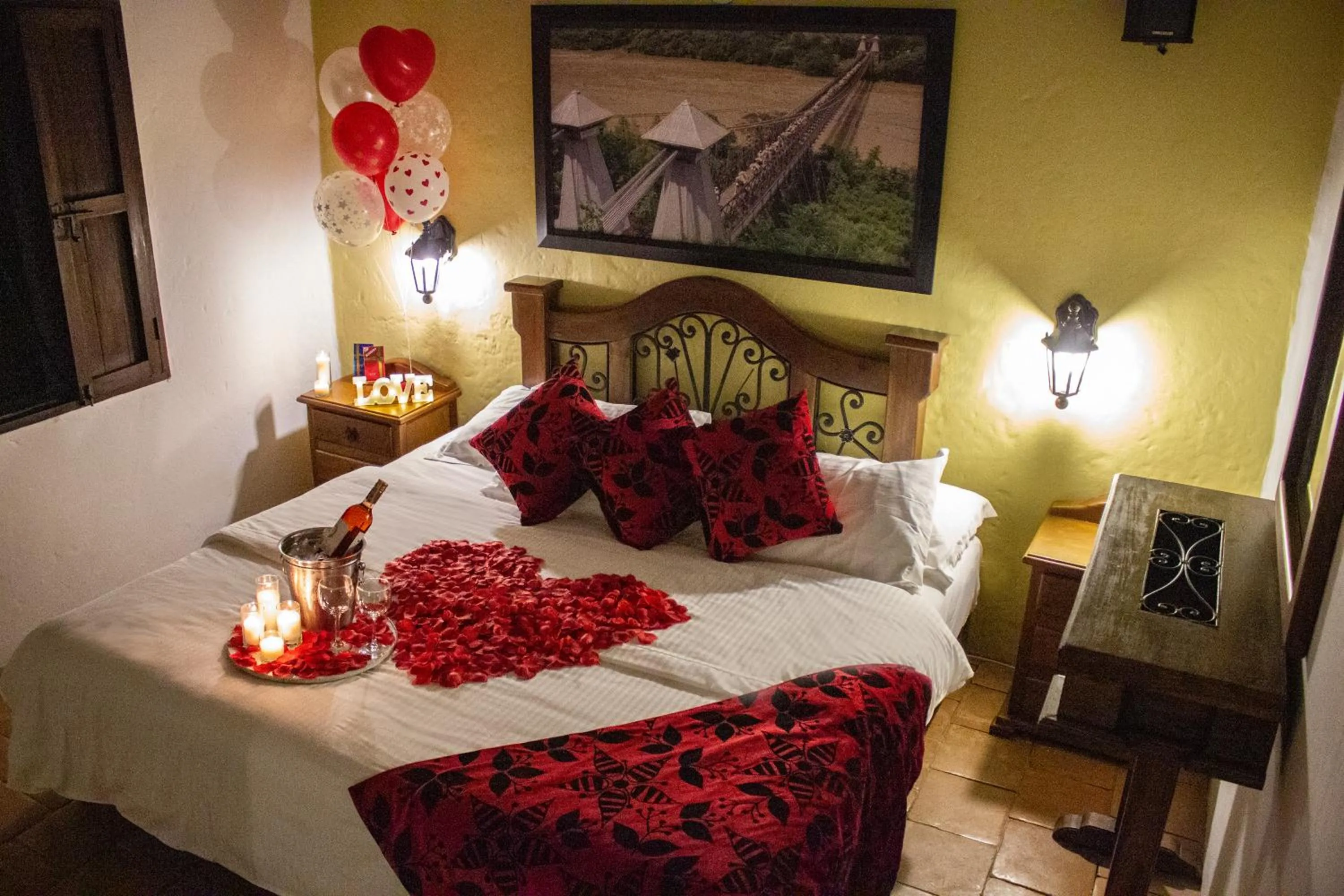 Bed in Casa Hotel Guaracú