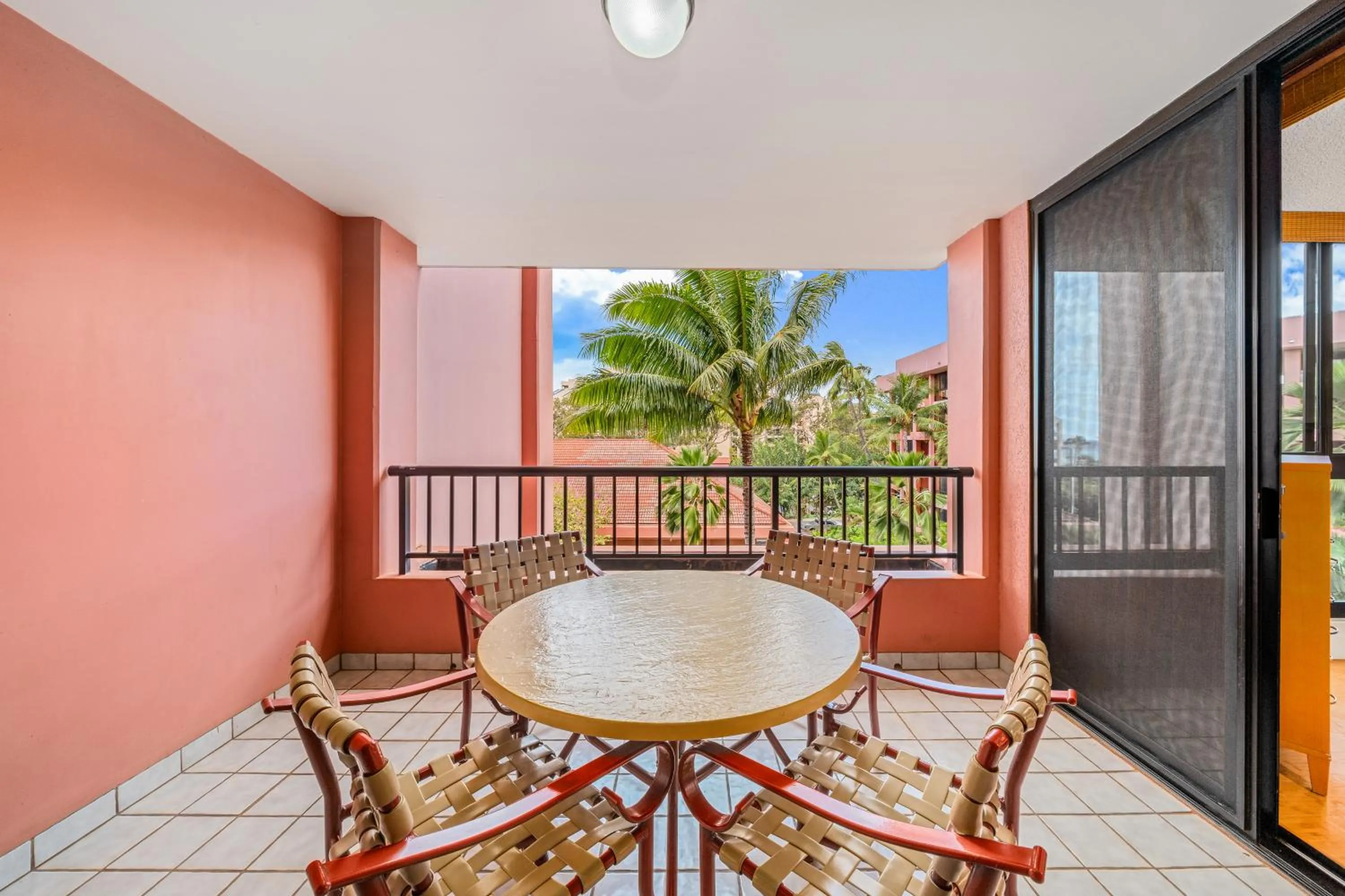 Patio in Kahana Falls Resort
