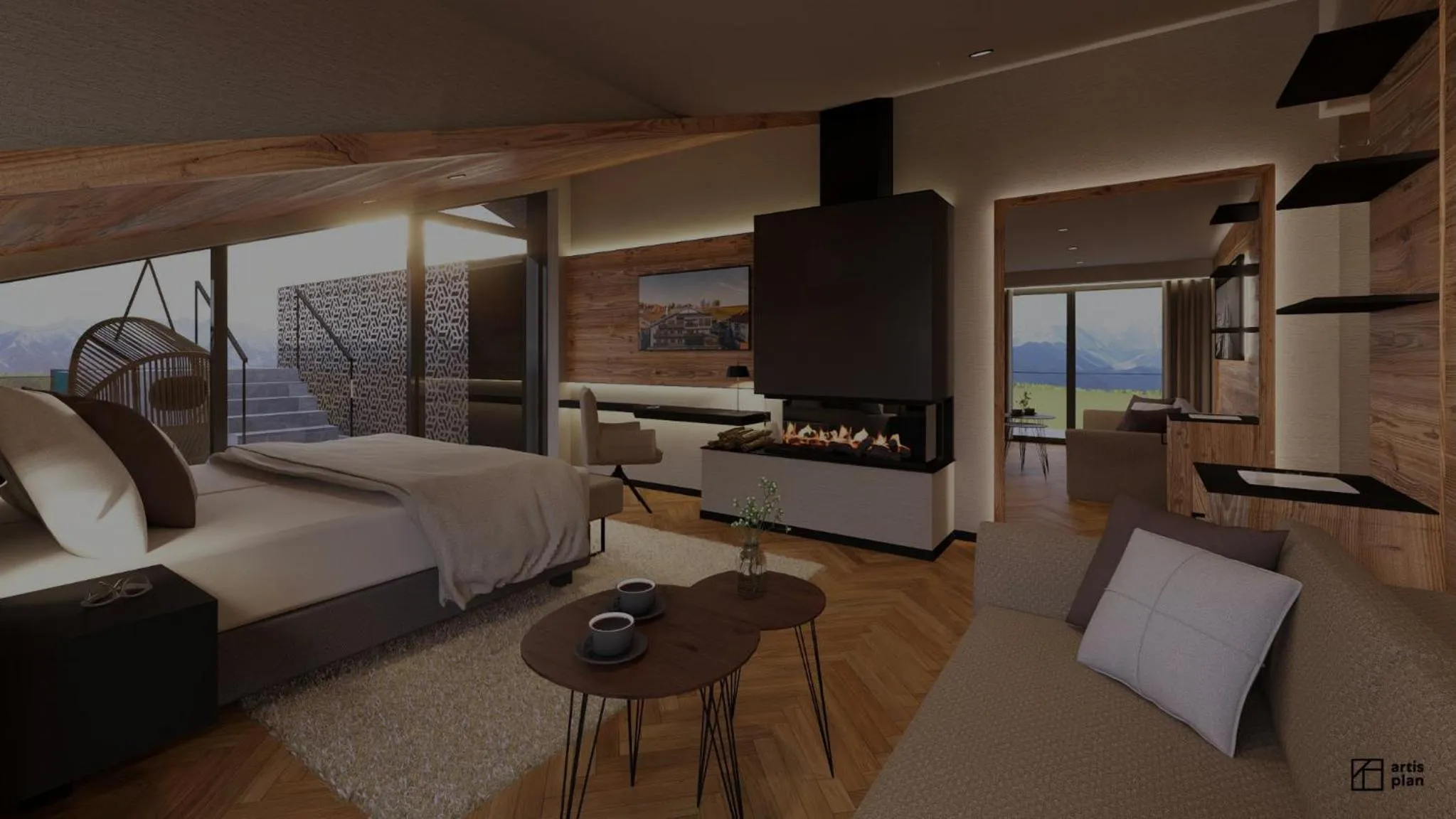 Bed in Hotel am Hopfensee