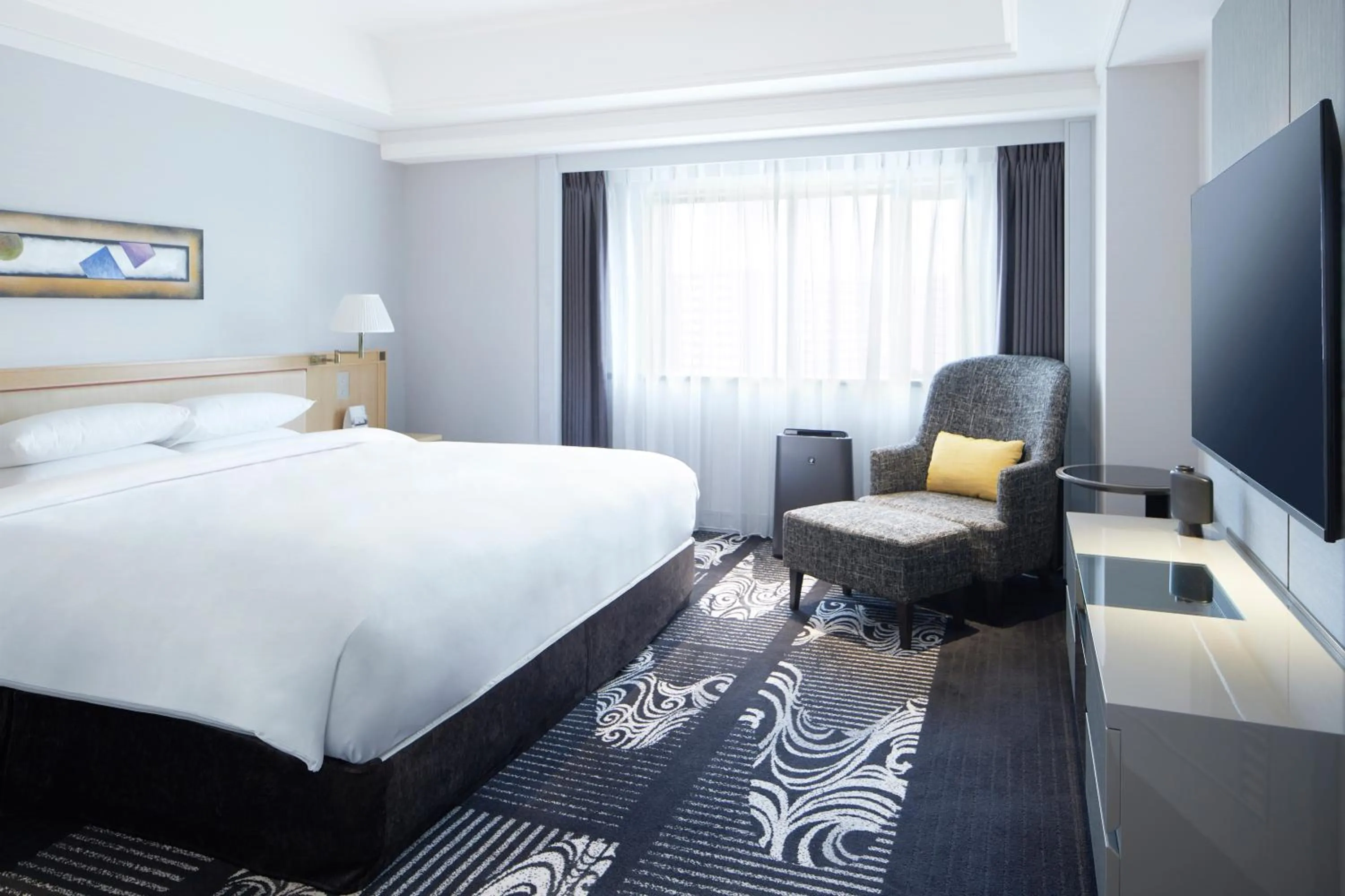 Bed in Hotel New Otani Hakata