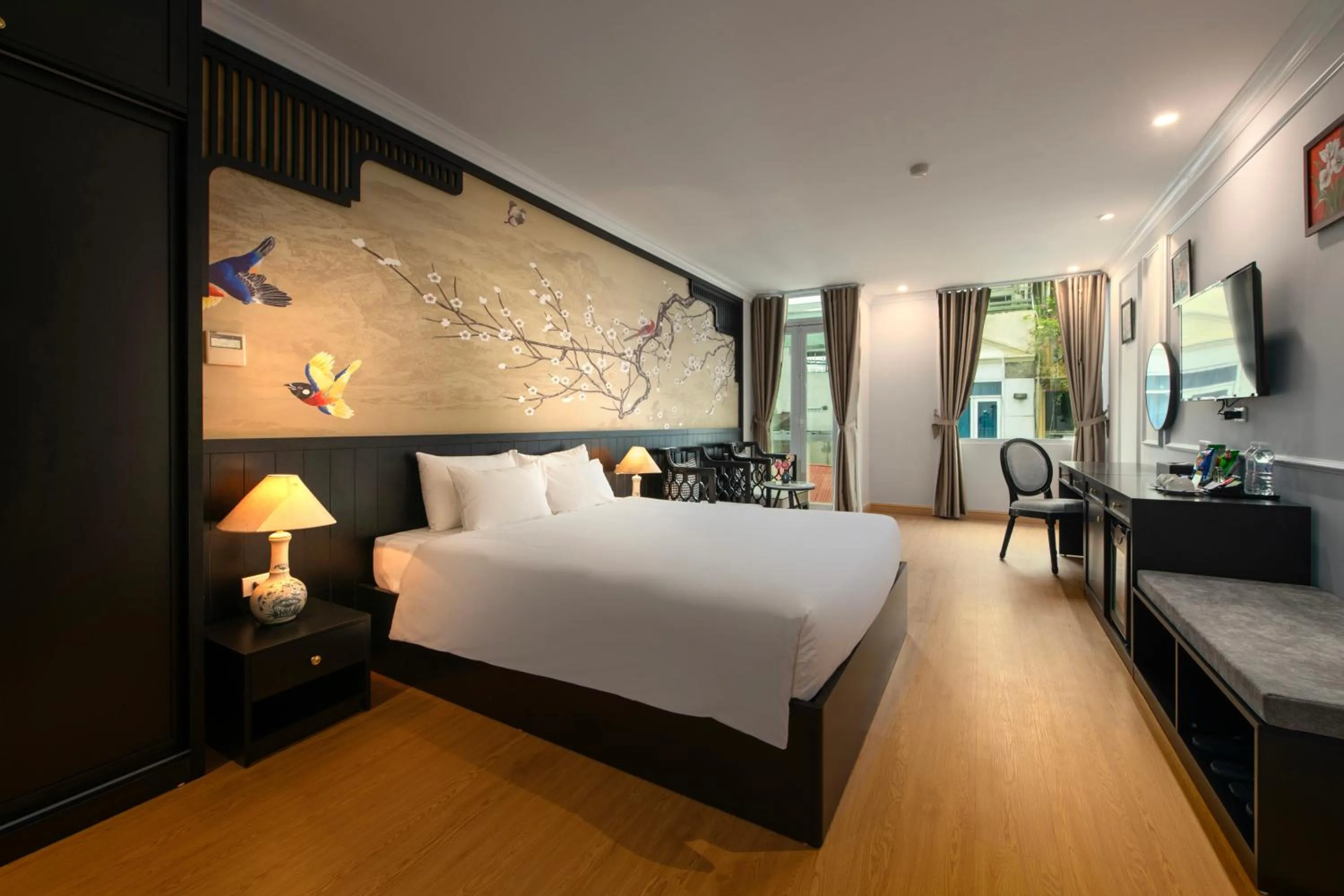 Bedroom, Bed in San Premium Hotel