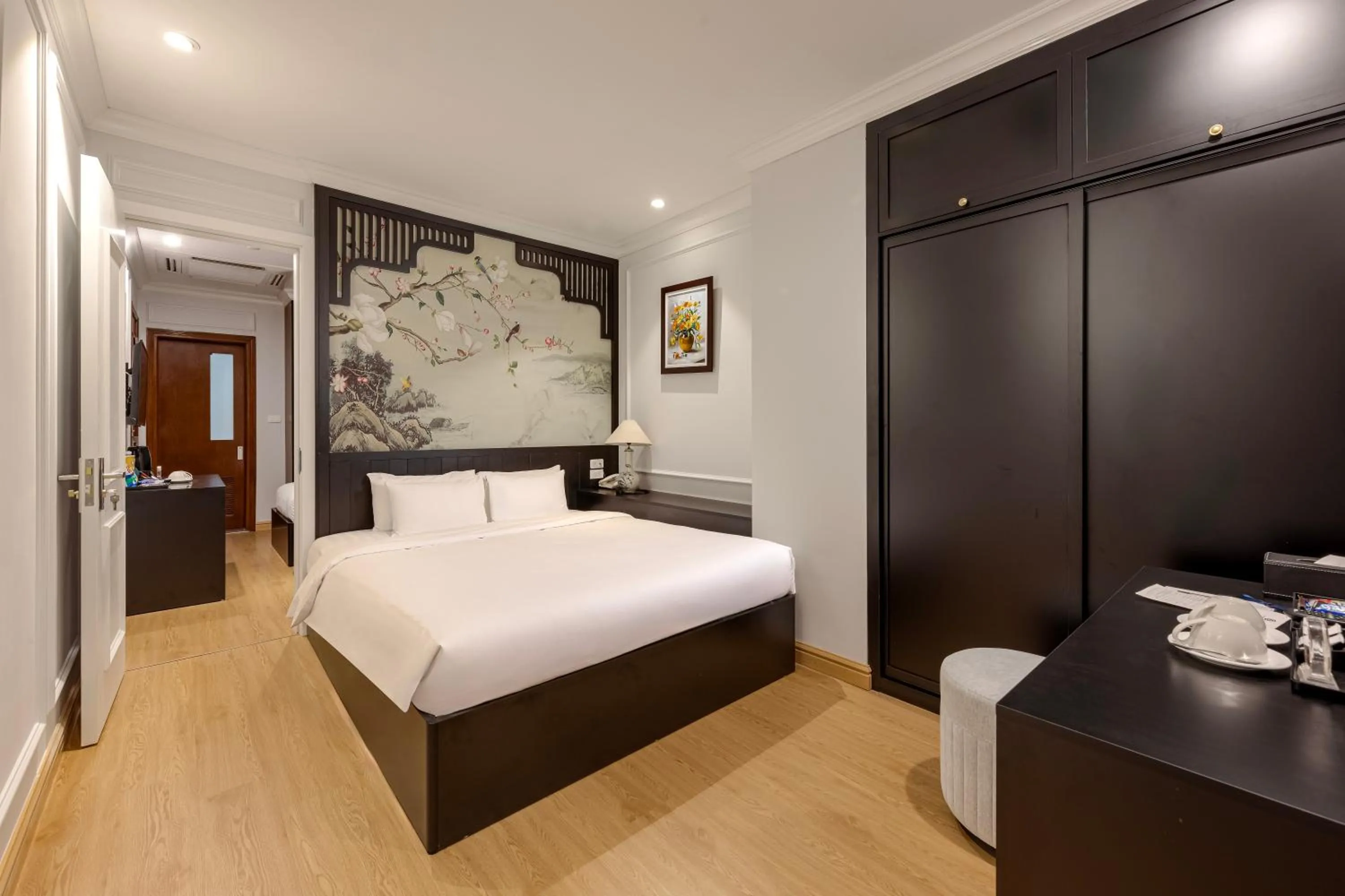 Bedroom, Bed in San Premium Hotel