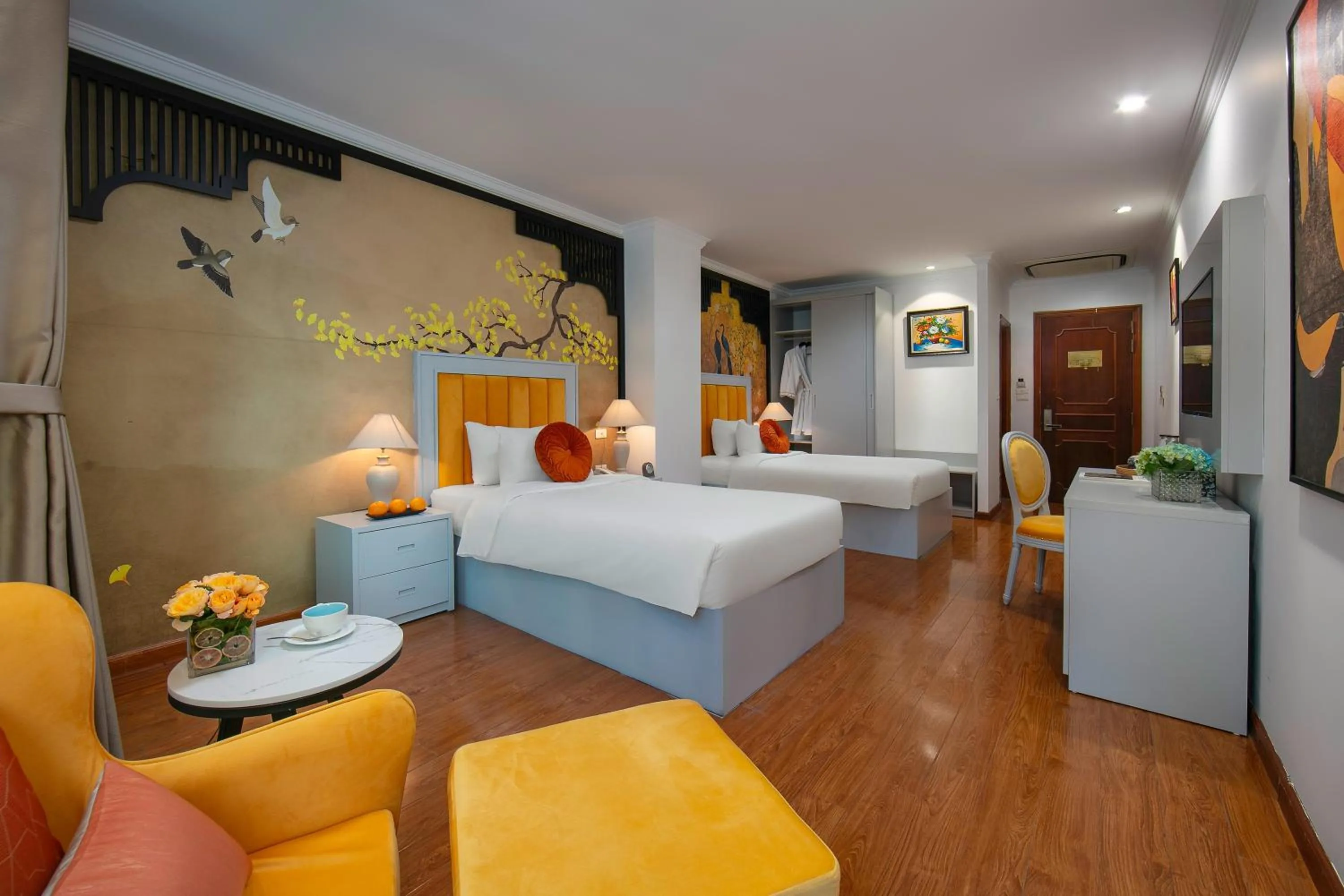 Bedroom, Bed in San Premium Hotel