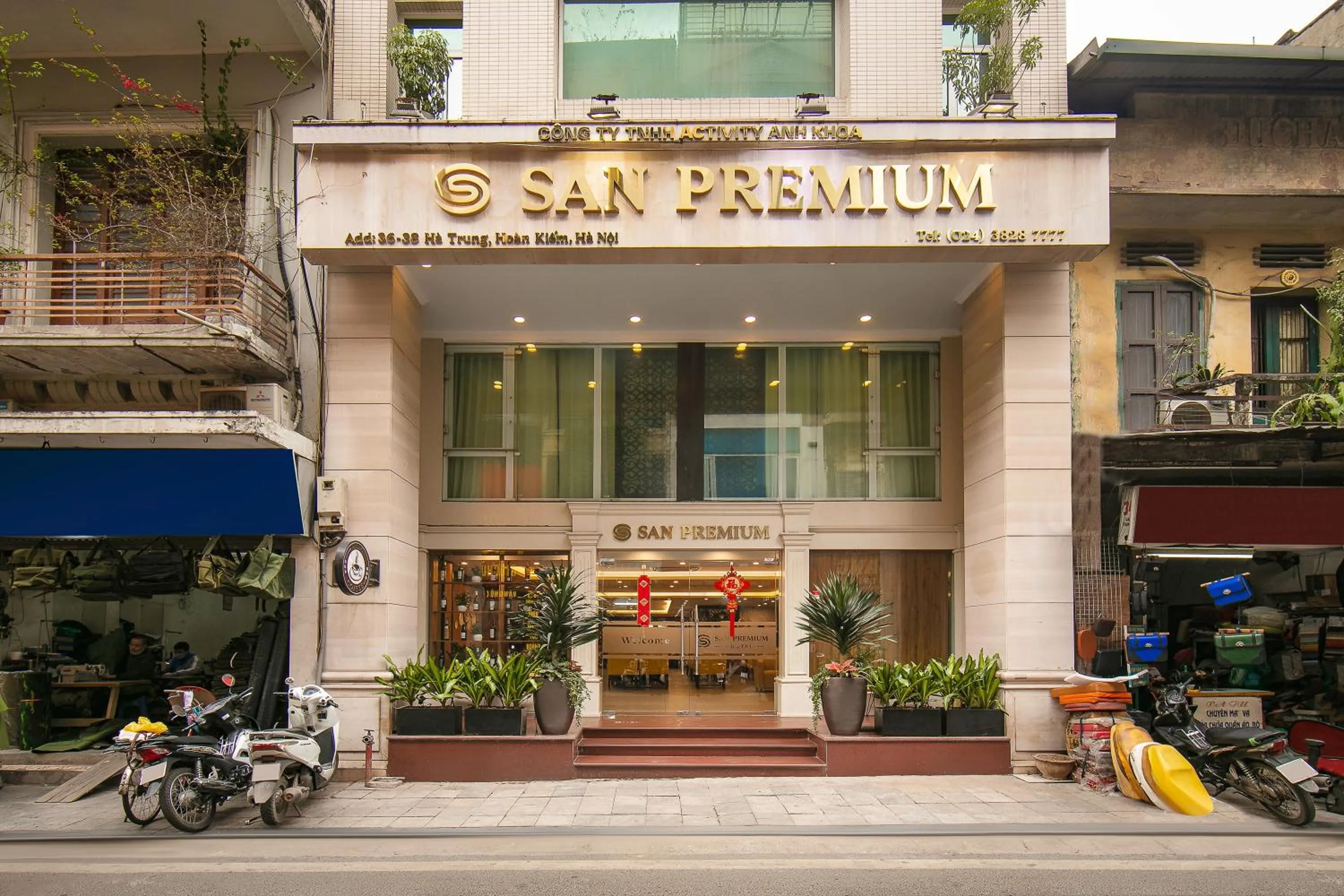 Property building in San Premium Hotel